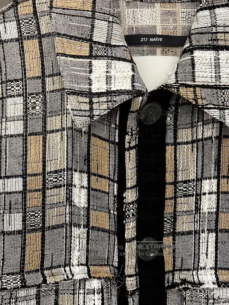 Song For The Mute Song For The Mute Gingham Woven Blazer Jacket Size US M / EU 48-50 / 2 - 4 Thumbnail