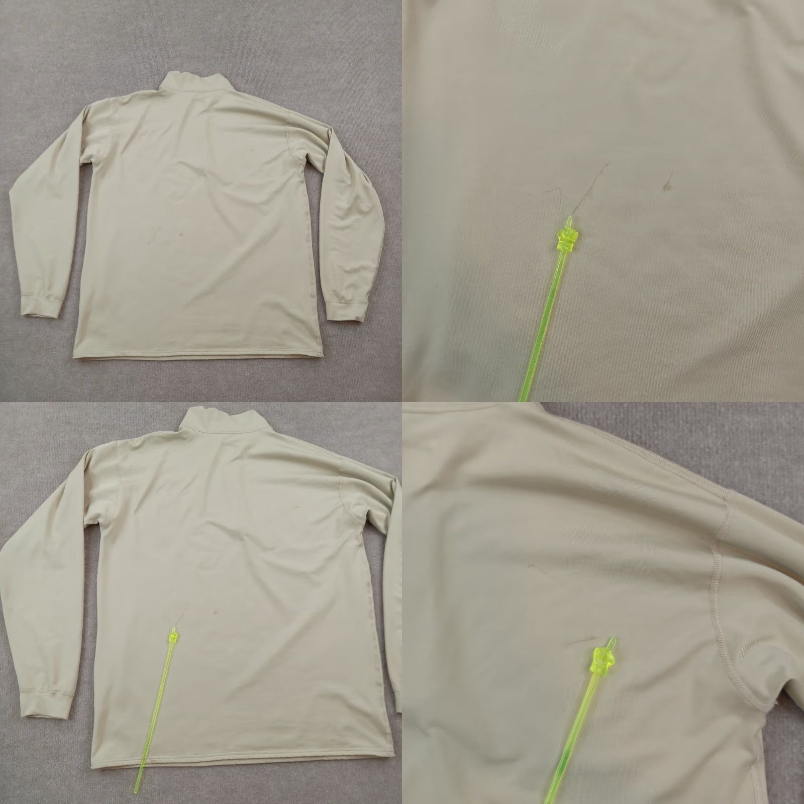 Layer 8 XGO Golf Long Sleeve Mock Neck Pullover Shirt Mens Large Beige Base Layer Size US L / EU 52-54 / 3 - 8 Thumbnail