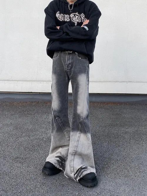 Other Gray Faded Wash Flared Jeans Size US 30 / EU 46 - 2 Thumbnail