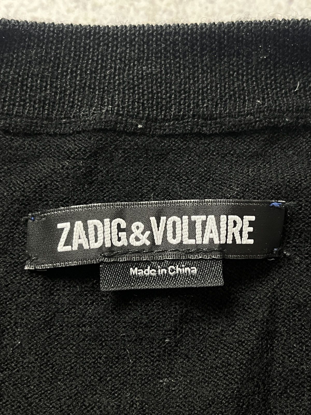 Zadig & Voltaire Zadig & Voltaire Merino Extra Fine Wool Sweater Lightnings Size US XL / EU 56 / 4 - 5 Thumbnail