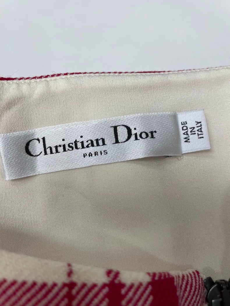 Dior Dior Pink plaid wool suspenders Size XS / US 0-2 / IT 36-38 - 3 Thumbnail