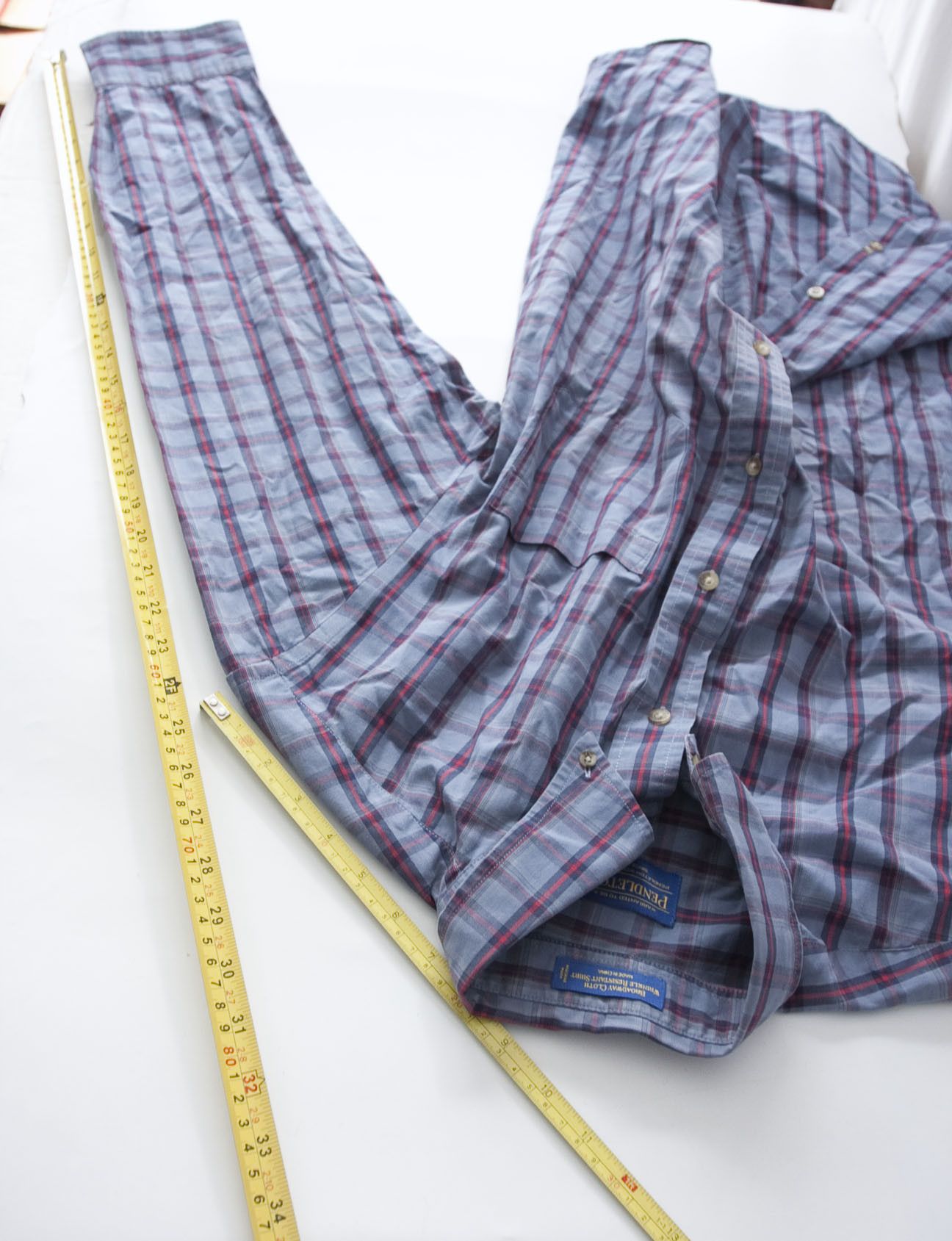 Pendleton Pendleton Shirt Size M Blue Plaid Wrinkle Resistant Size US M / EU 48-50 / 2 - 5 Thumbnail