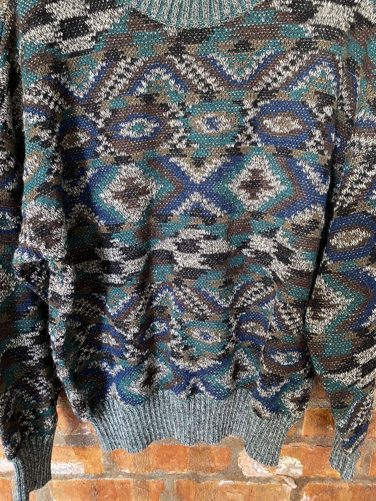 Coogi × Missoni × Yoshiyuki Konishi 1980s Missoni alpaca x wool knit sweatshirt Size L / US 10 / IT 46 - 4 Thumbnail