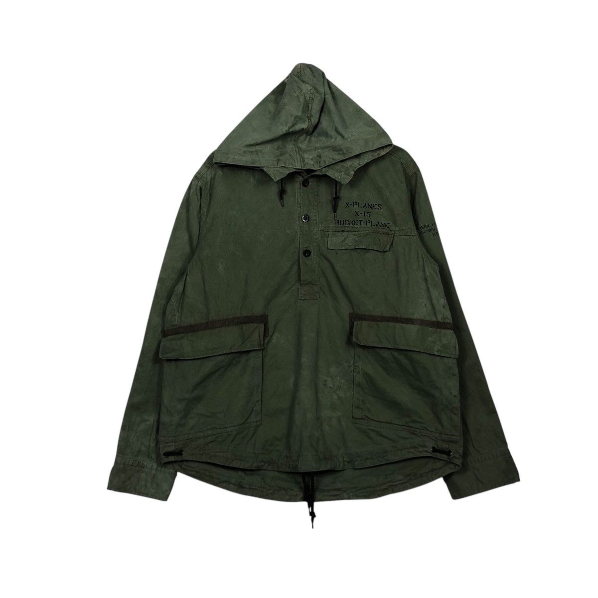 Avirex 📌Vintage Military Avirex Duck Canvas Rocket Plane Size US L / EU 52-54 / 3 - 2 Thumbnail