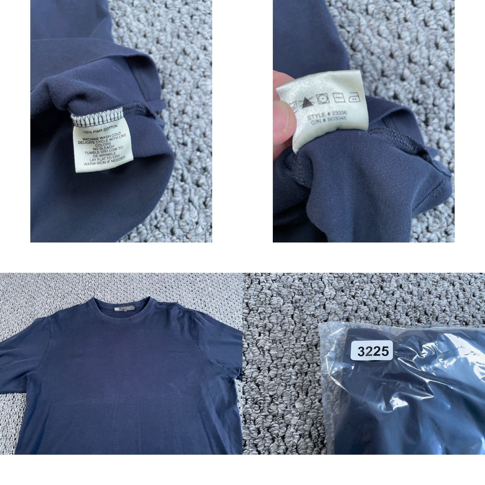 Vintage Robert Barakett Pima Cotton T-Shirt Adult 2XL Dark Gray Solid Regular Fit 90s Mens Size US XXL / EU 58 / 5 - 8 Thumbnail