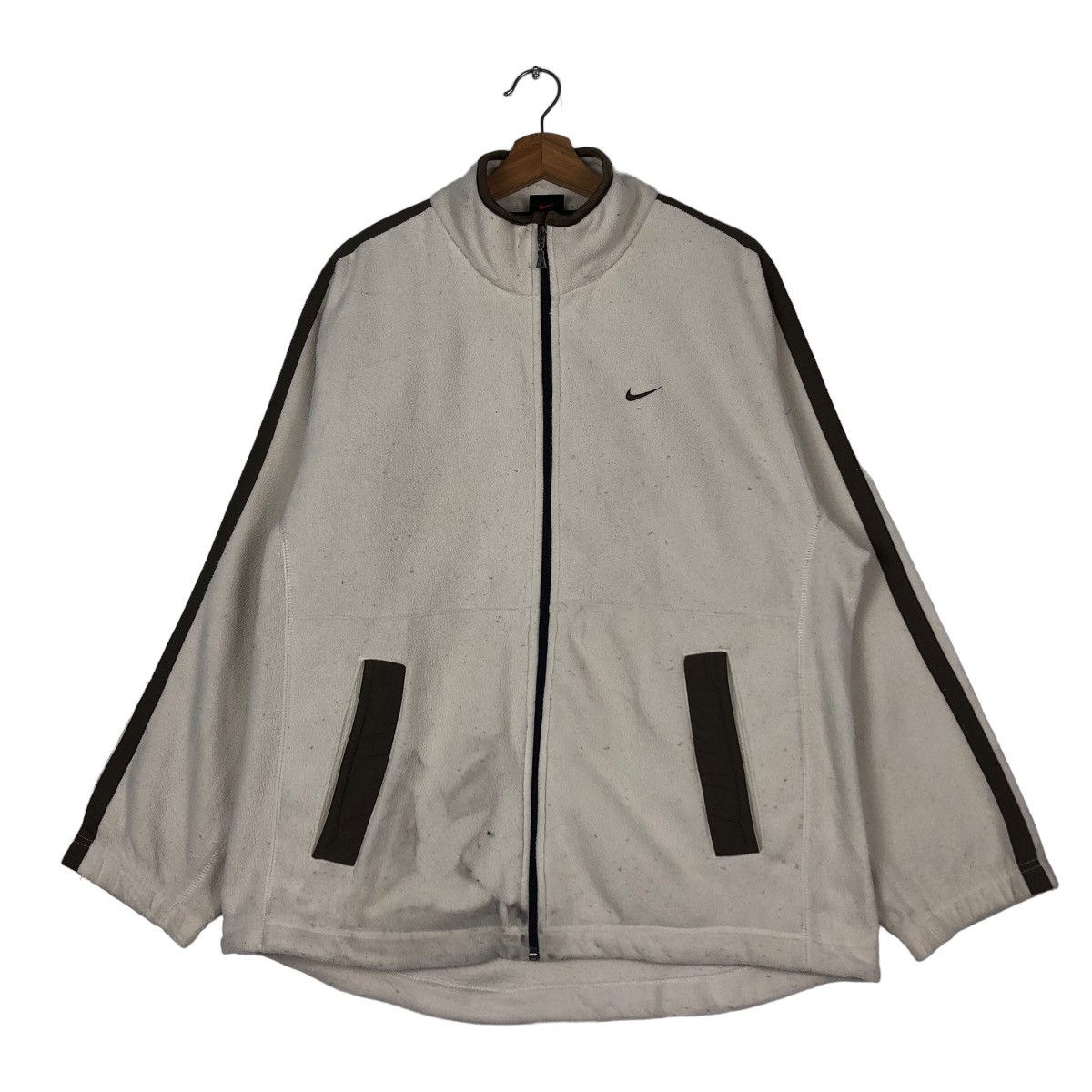 Nike 🔥90’s Vintage Nike Zipper Fleece Jacket Streetwear Size US M / EU 48-50 / 2 - 1 Thumbnail