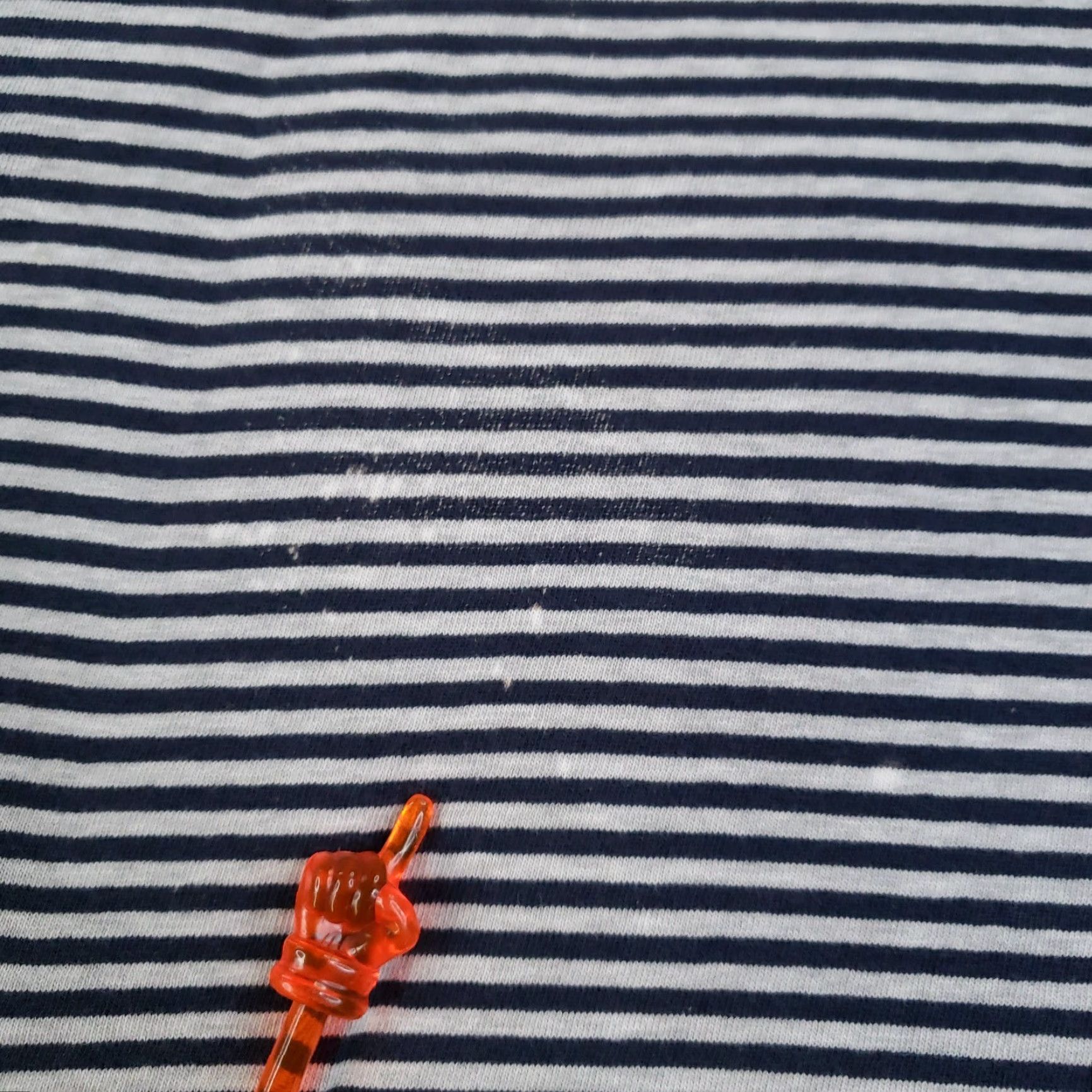 Tommy Hilfiger VINTAGE Tommy Hilfiger Shirt Mens Large White Blue Striped Crew Neck Short Sleeve Y2K Size US L / EU 52-54 / 3 - 7 Thumbnail