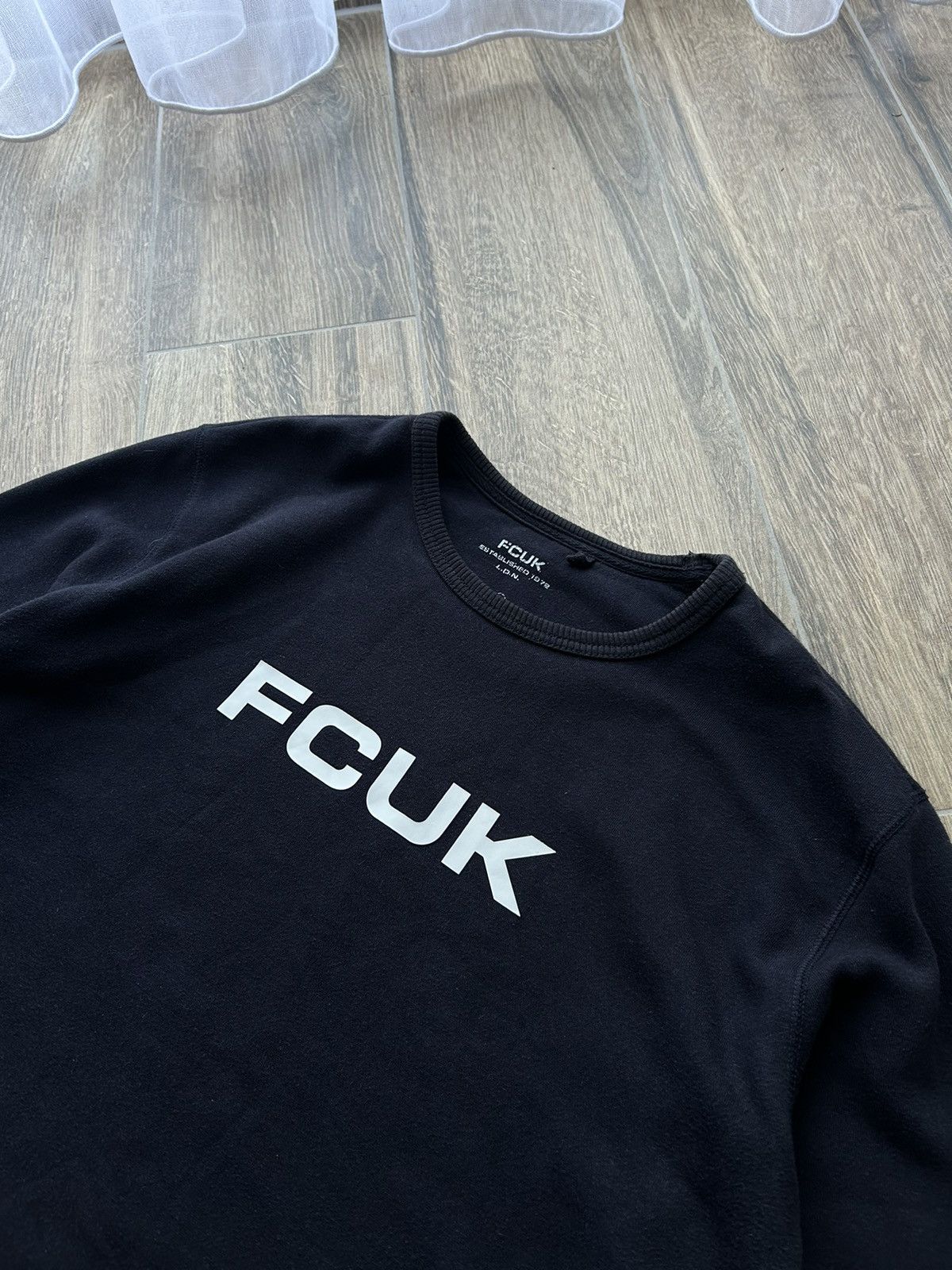 FCUK × French Connection × Vintage FCUK y2k big logo sweatshirt French Collection Size US L / EU 52-54 / 3 - 2 Thumbnail