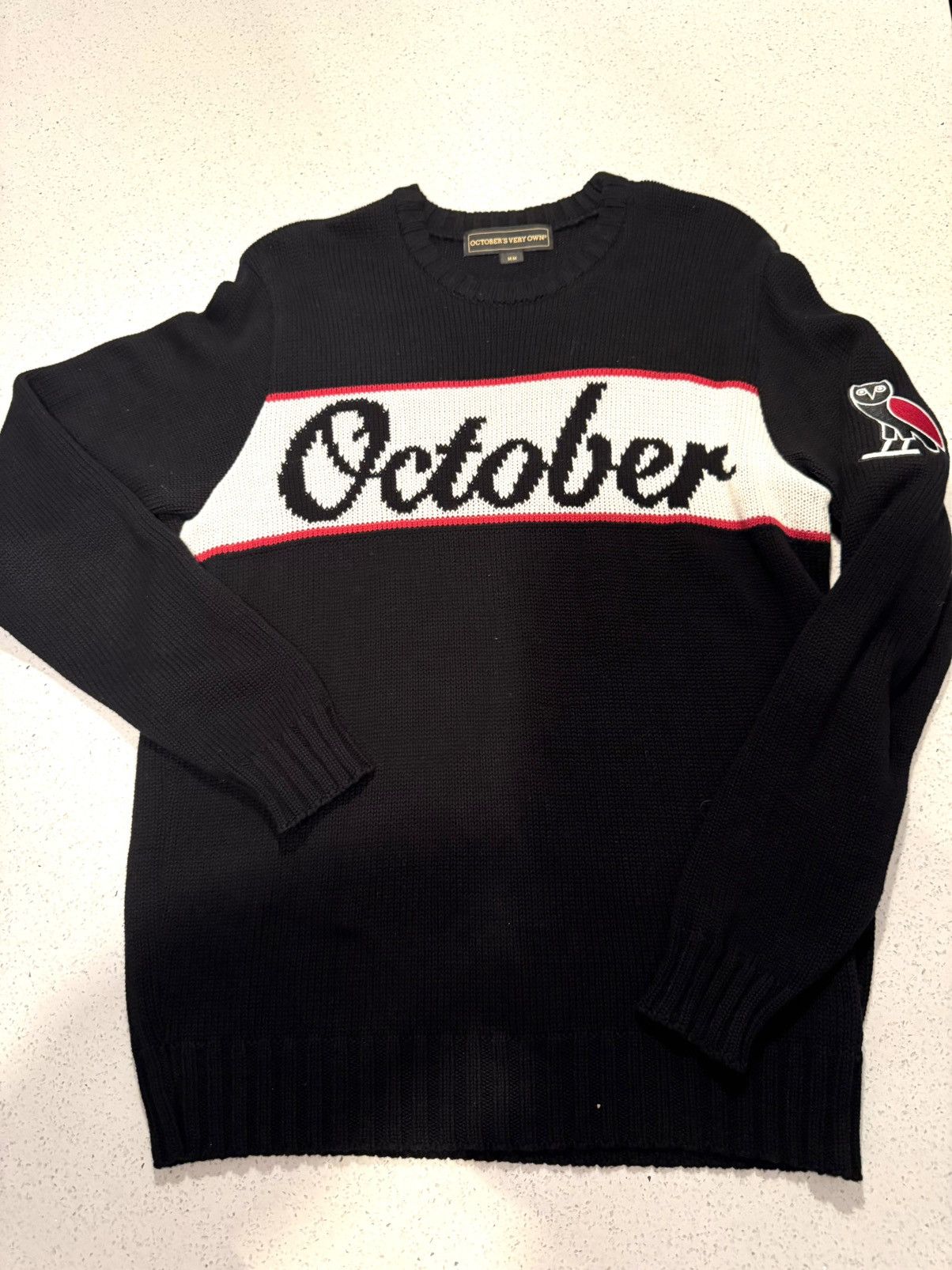 October's Very Own *RARE* OVO Knitted Sweater Size US M / EU 48-50 / 2 - 1 Thumbnail