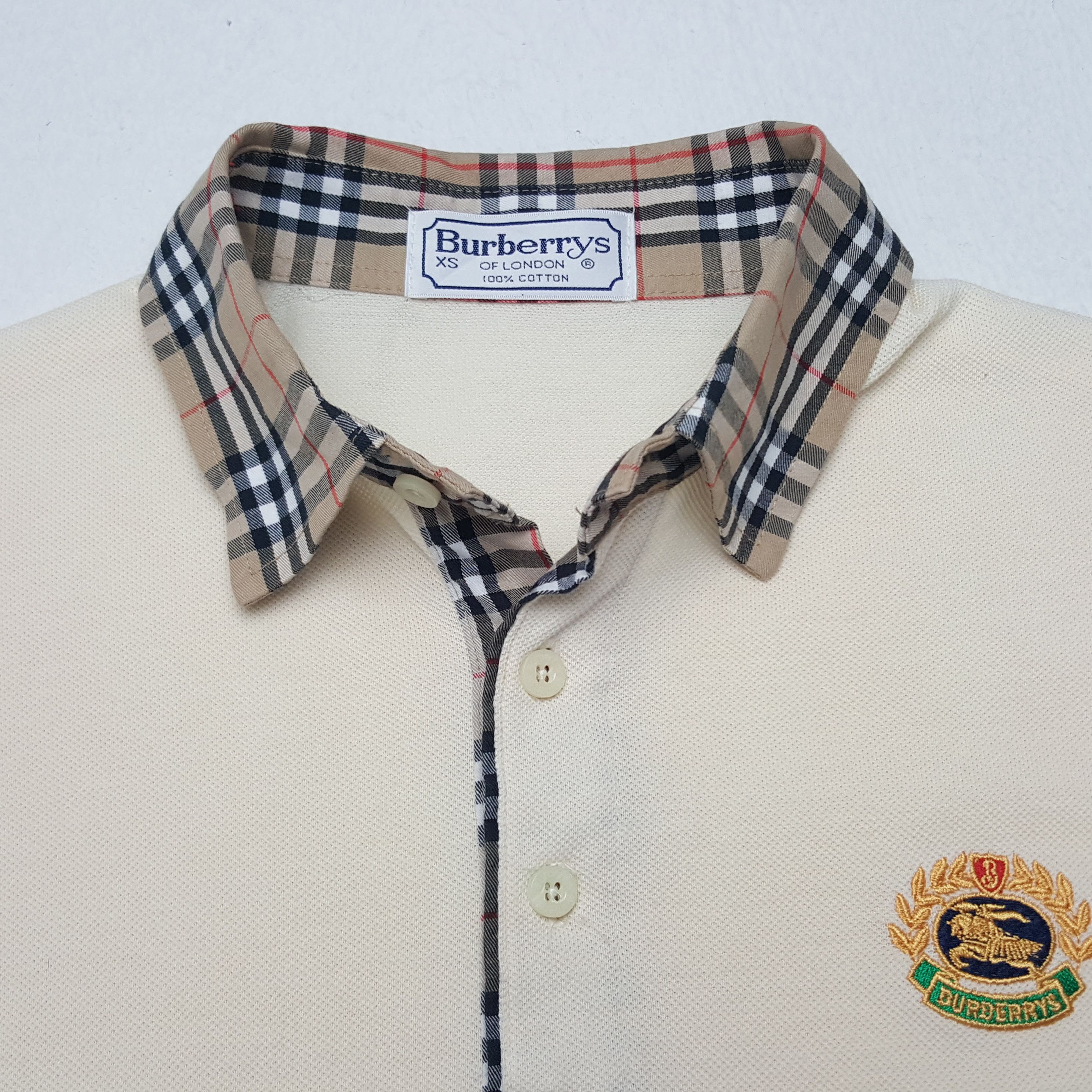 Burberry × Vintage Vintage Burberrys Nova Check Small Logo Polos Size US M / EU 48-50 / 2 - 4 Thumbnail