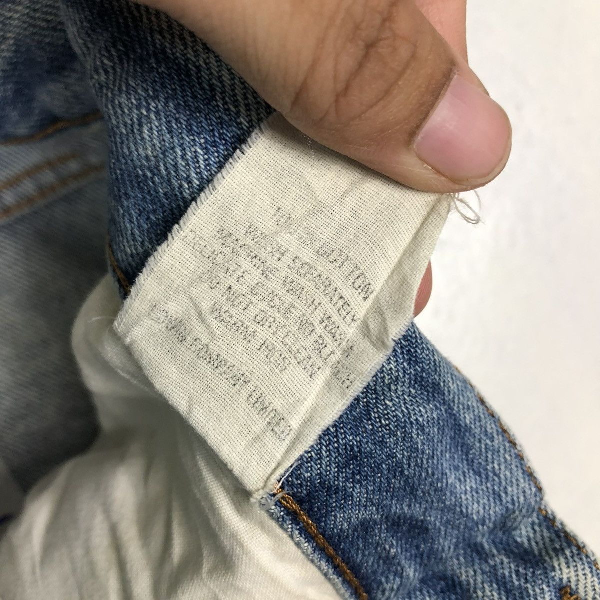 Edwin 🔥VINTAGE DENIM JEANS BIKER EDWIN MADE IN ITALY Size US 34 / EU 50 - 21 Thumbnail