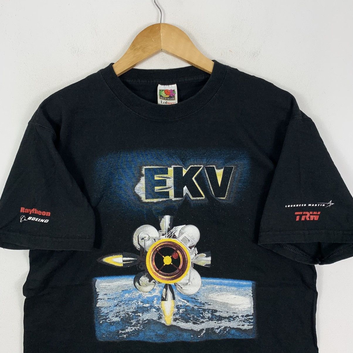 Vintage Vintage EKV Exoatmospheric Kill Vehicle Raytheon Boen Tshirt Size US L / EU 52-54 / 3 - 3 Thumbnail