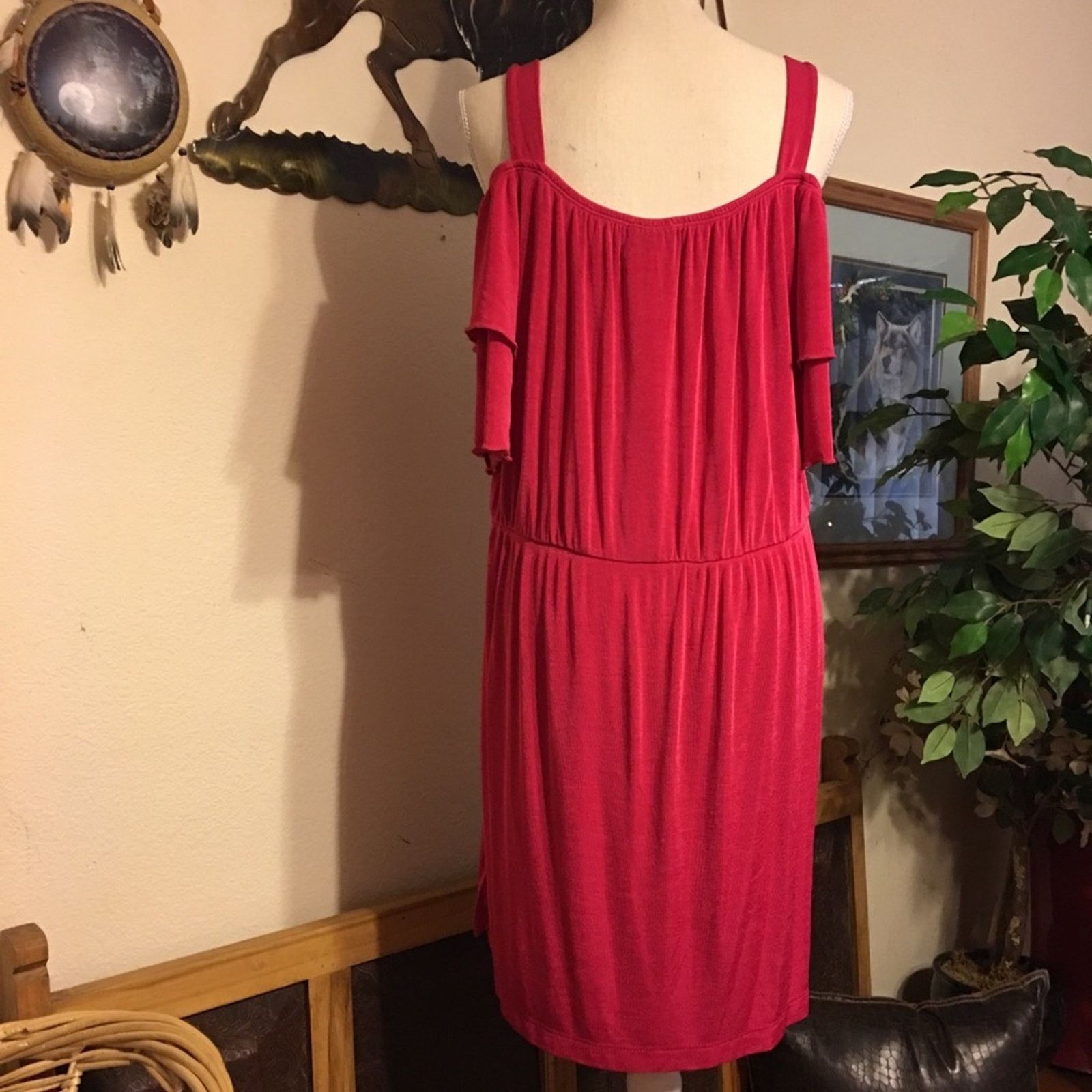 Other Slinky fuchsia cold shoulder tunic top dress XL Size XL / US 12-14 / IT 48-50 - 3 Thumbnail