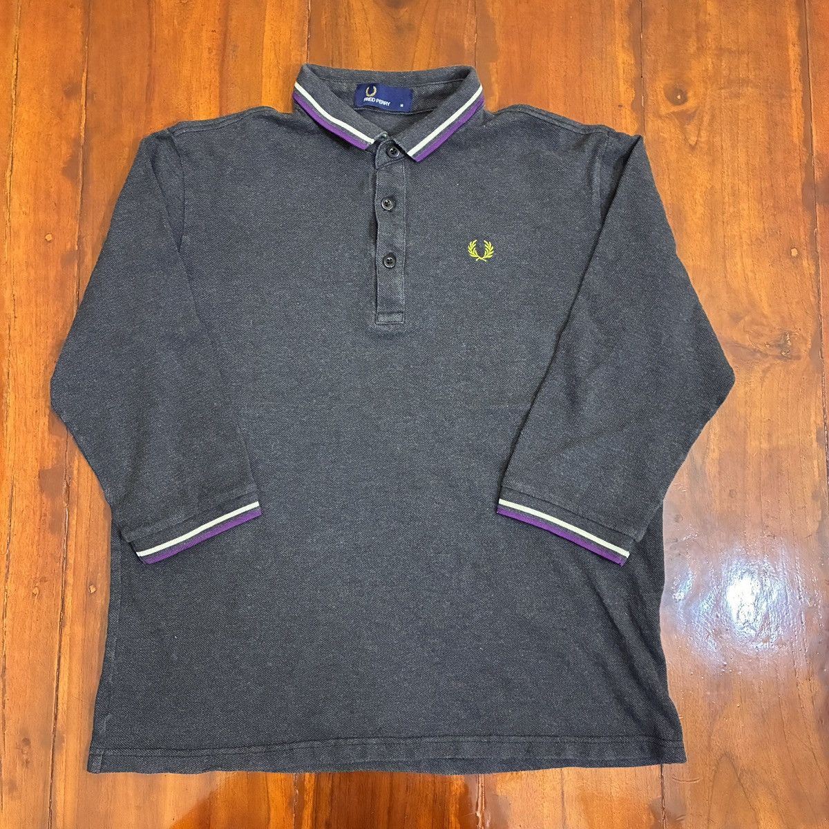 Fred Perry Fred Perry Boxy Cut 3/4 Sleeves Shirt Size US M / EU 48-50 / 2 - 2 Thumbnail