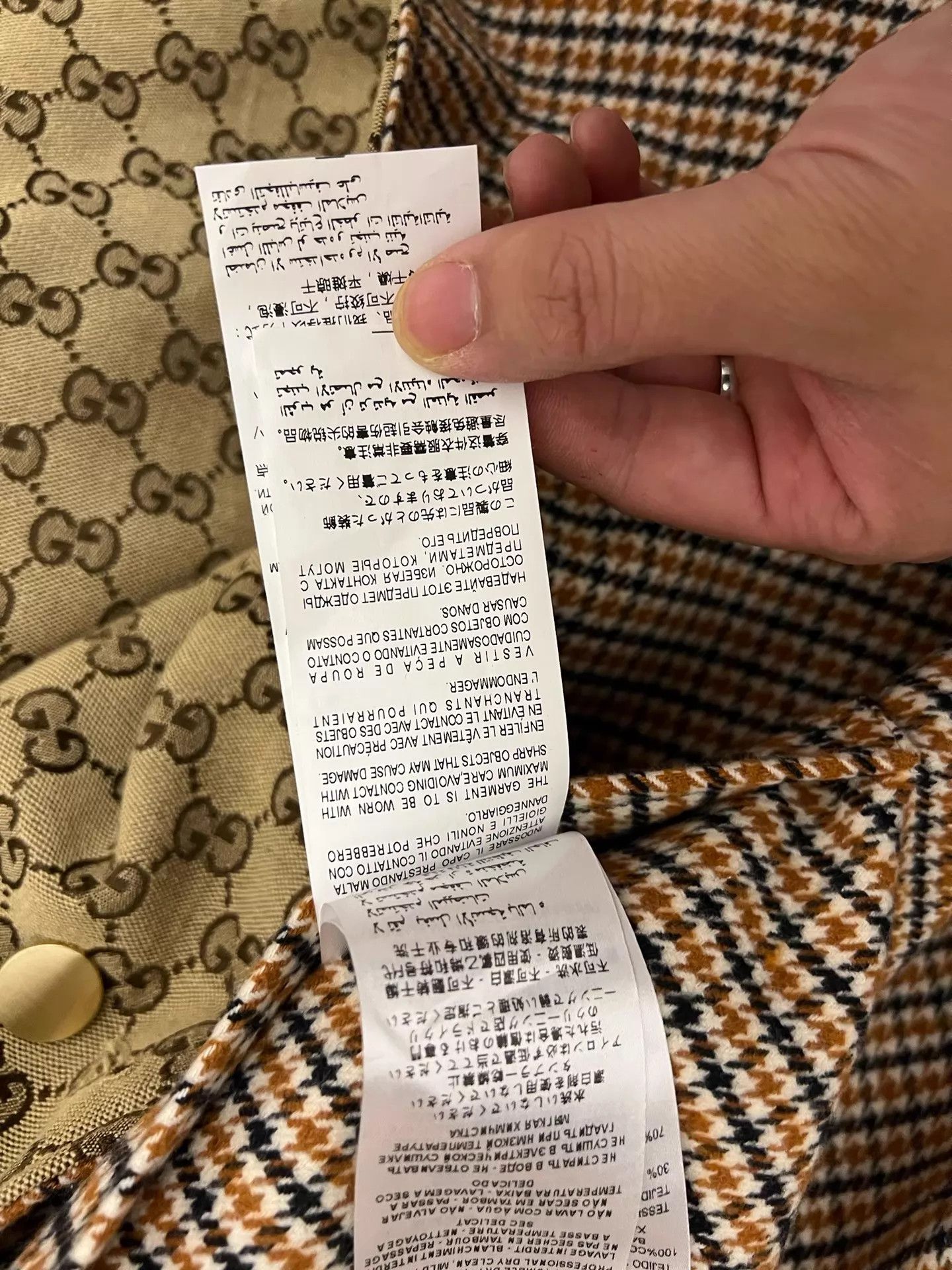 Gucci Gucci Women's Reversible Full Logo & Plaid Hot Coat M Size M / US 6-8 / IT 42-44 - 6 Thumbnail