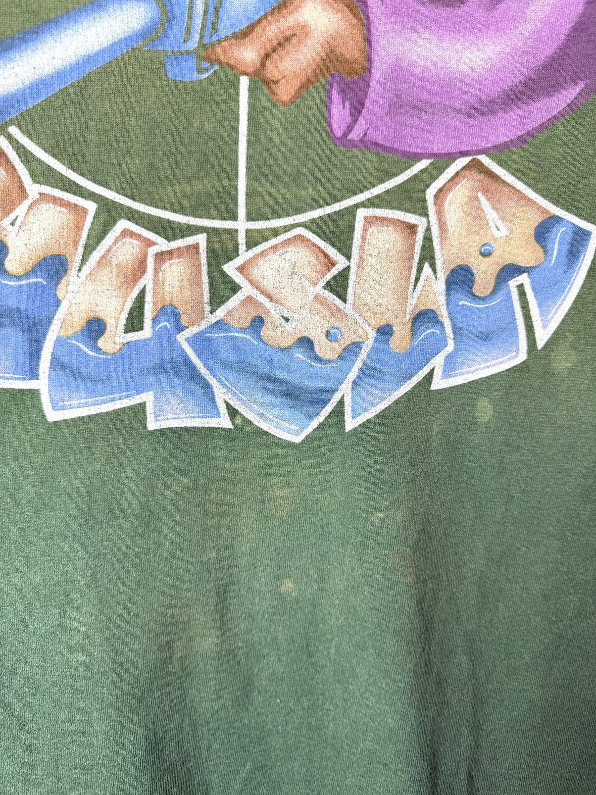 Band Tees × Rap Tees Rare! 1990’s Vintage Graffiti Rap Husla Gangsters T Shirt Size US XL / EU 56 / 4 - 8 Thumbnail
