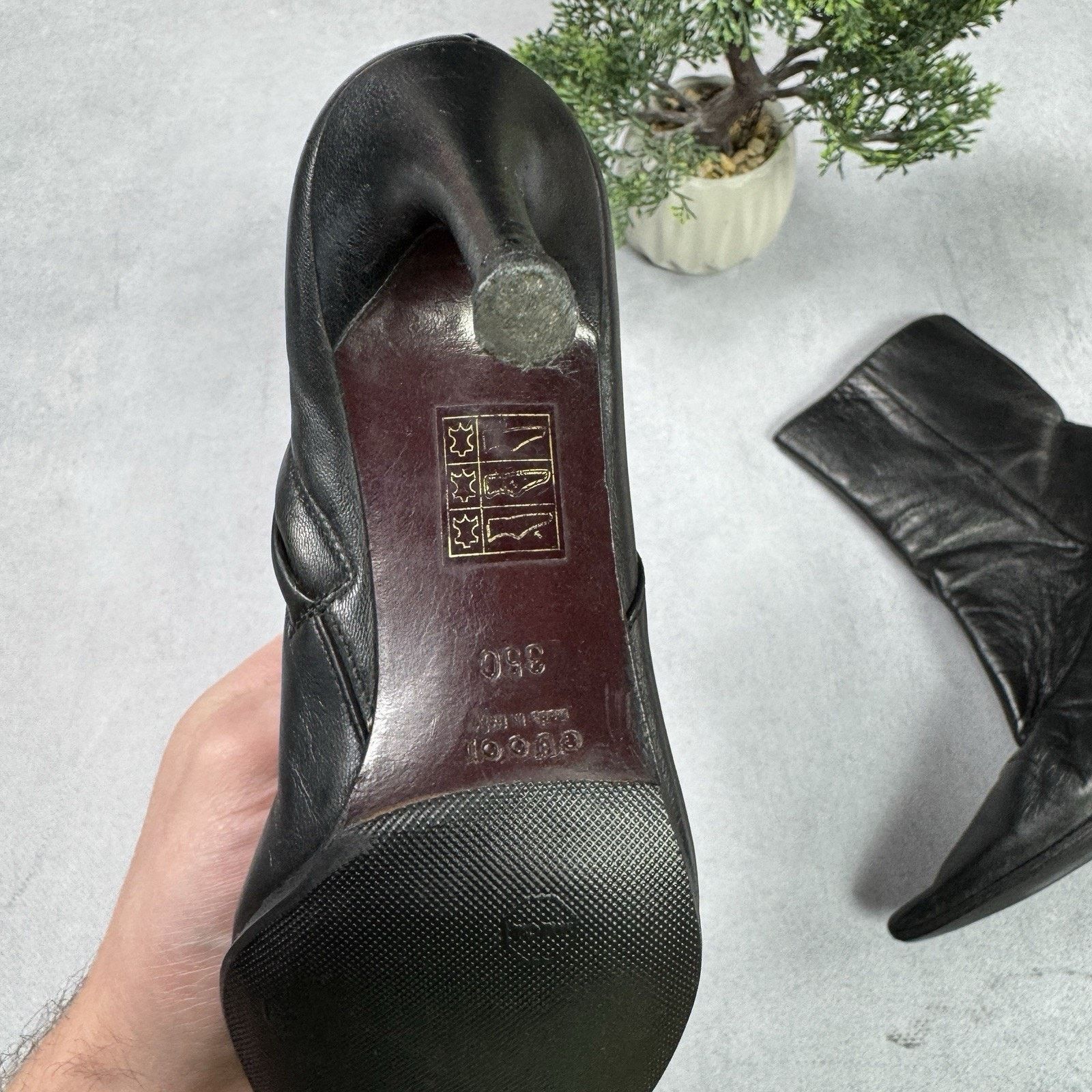 Gucci Gucci Leather Women Heel Boot Size 35 US 5 Size US 5 / IT 35 - 11 Thumbnail
