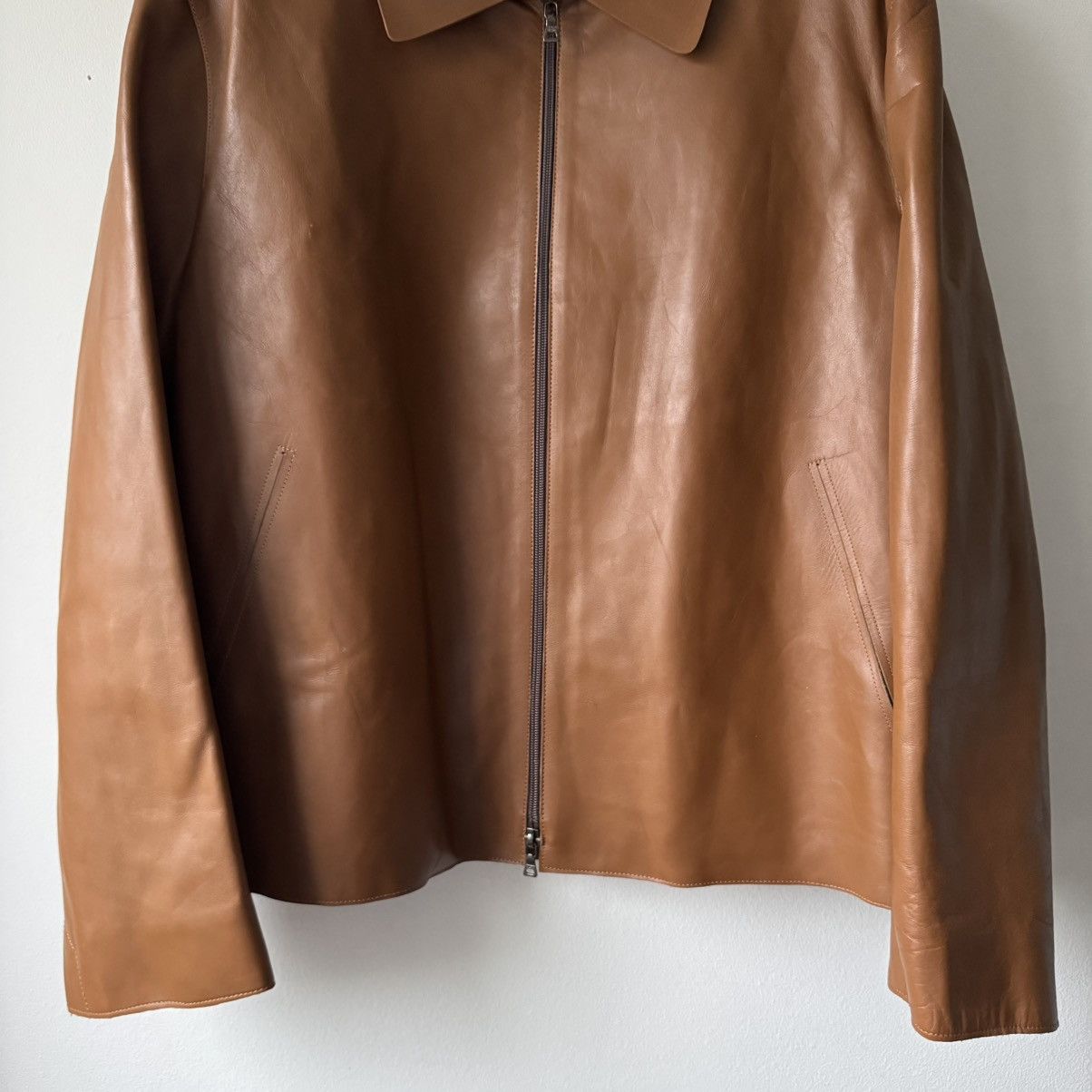 Prada Prada FW2000 Insulated Calf Leather Zip-Up Blouson Jacket Size US L / EU 52-54 / 3 - 3 Thumbnail