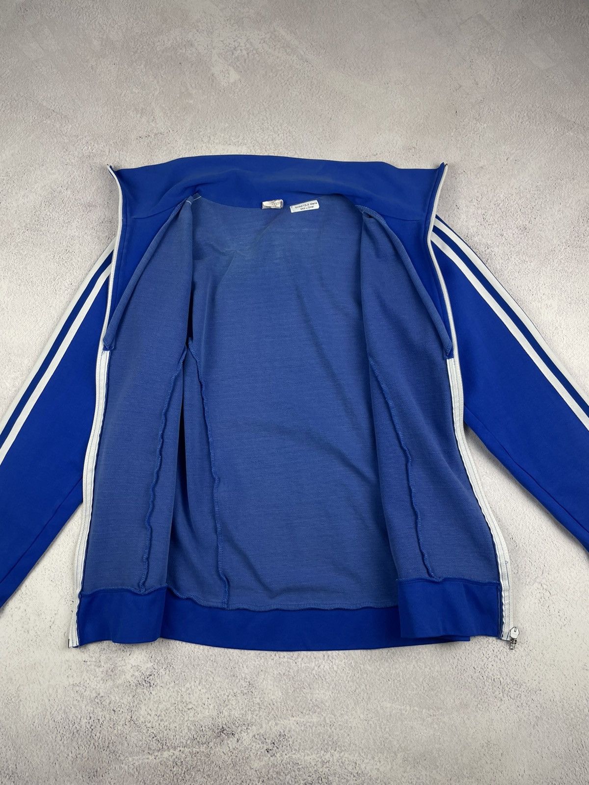 Adidas Vintage Adidas 80s 90s Made in Hong Kong Blue Track Jacket Size US M / EU 48-50 / 2 - 9 Thumbnail