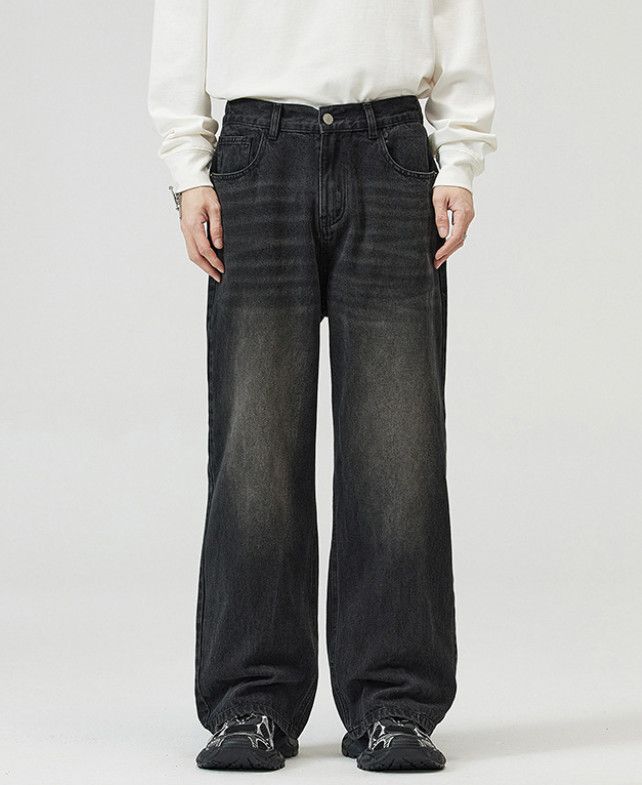 Vintage American retro Straight-leg wide-leg jeans Size US 32 / EU 48 - 1 Thumbnail