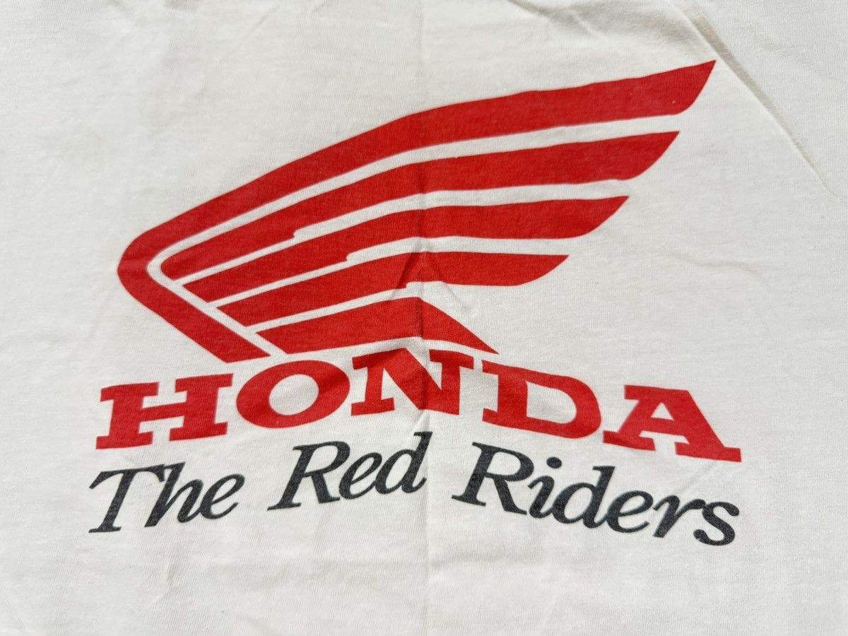 Honda × Vintage Vintage 90s Honda the Red Riders T-Shirt Racing Size US XL / EU 56 / 4 - 8 Thumbnail