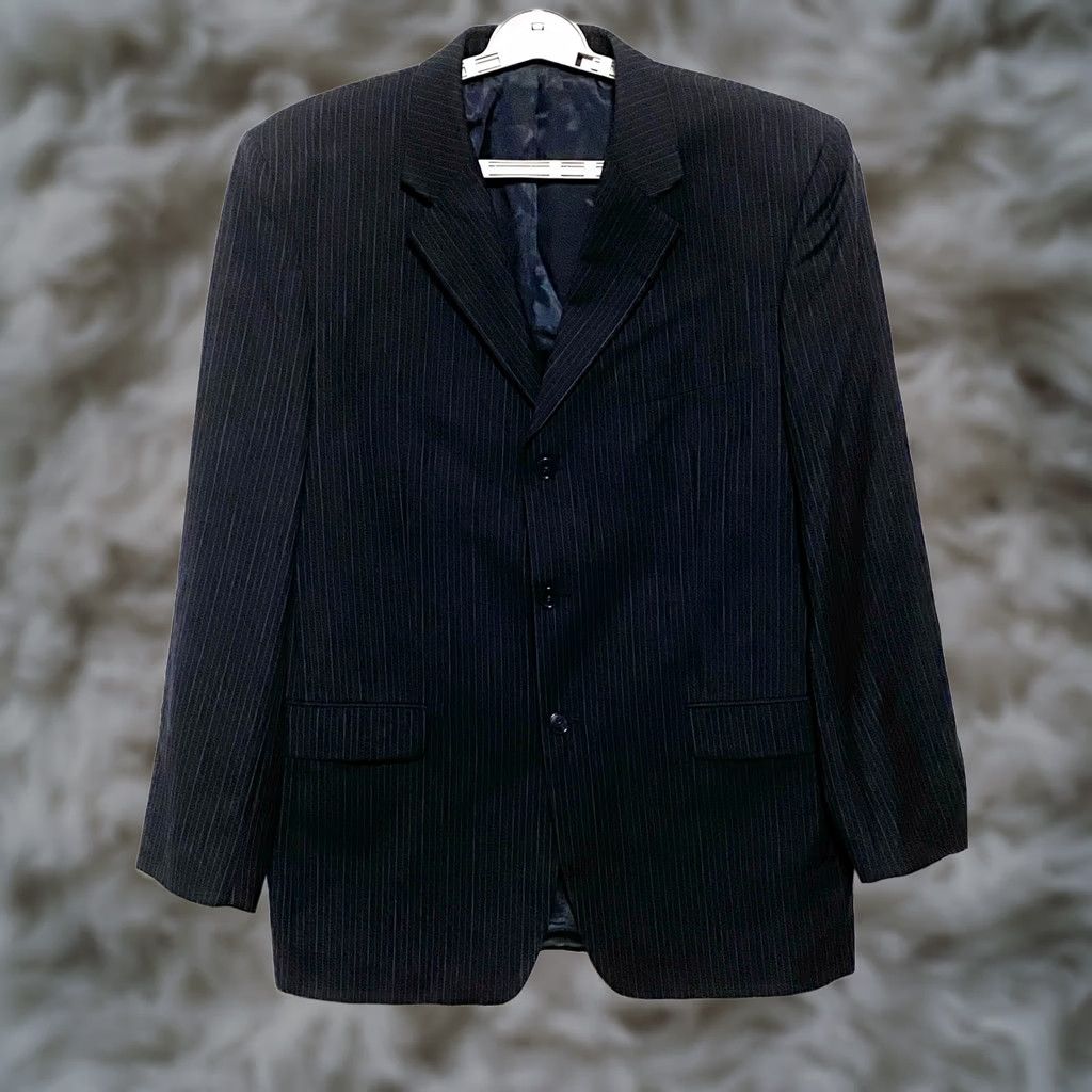 Jones New York Jones New York Pinstripe Suit Jacket Blazer Men 42L Professional Business Office Size 42R - 1 Thumbnail