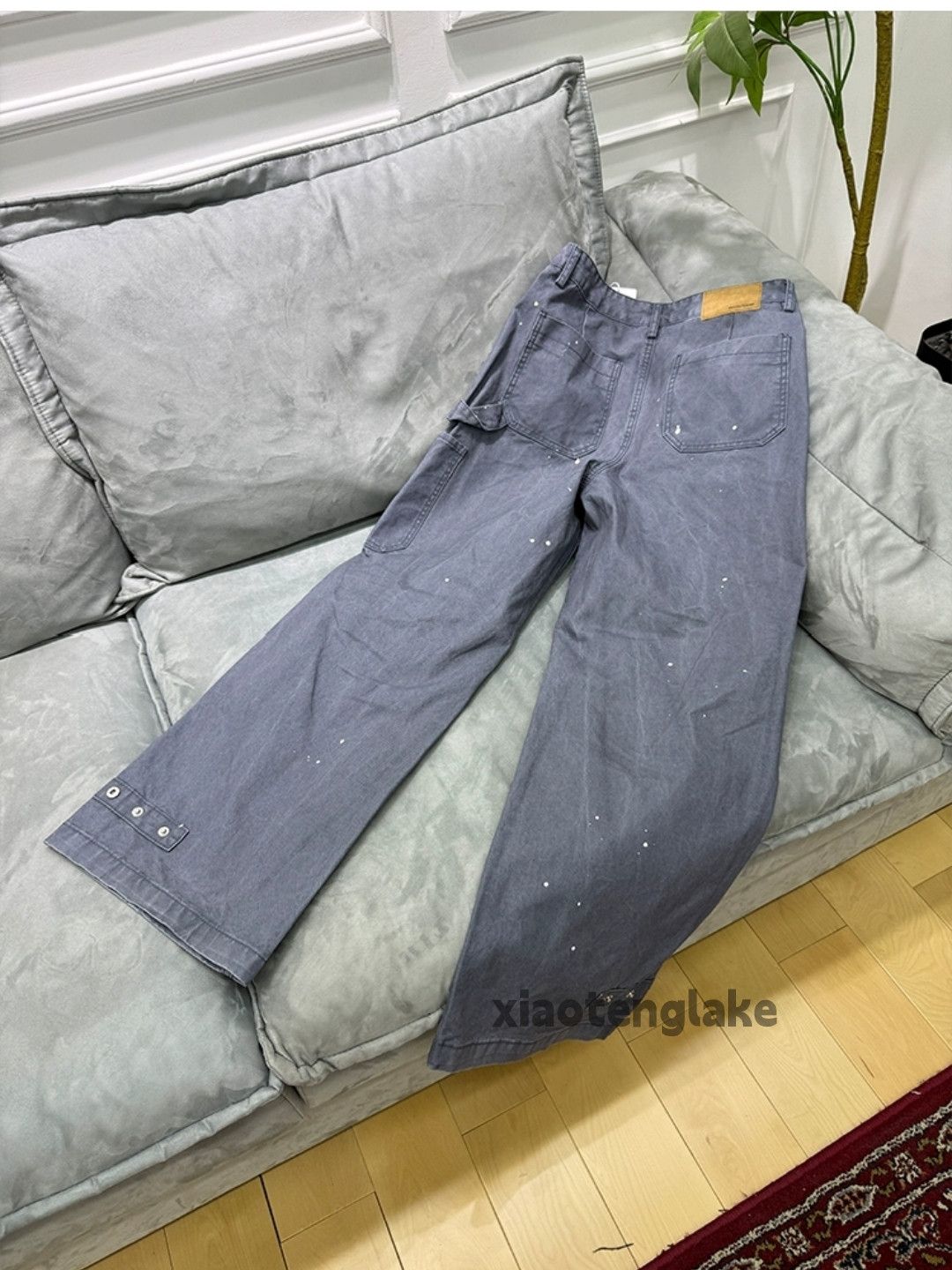 Vintage xtl utility loose baggy skate hiphop carpenter paint pants Size US 30 / EU 46 - 6 Thumbnail