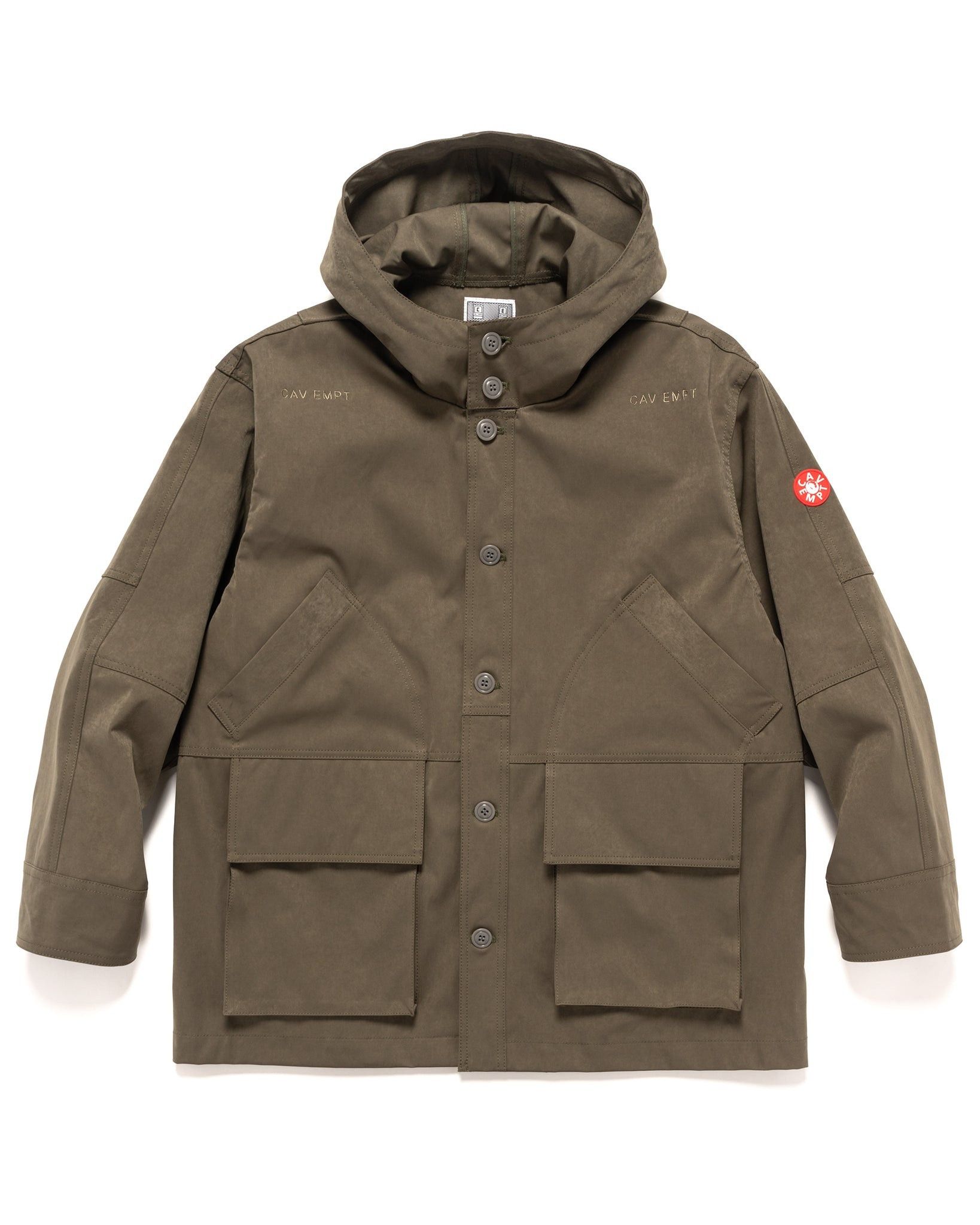 o1mle0724 Heavy Hooded Jacket in Khaki