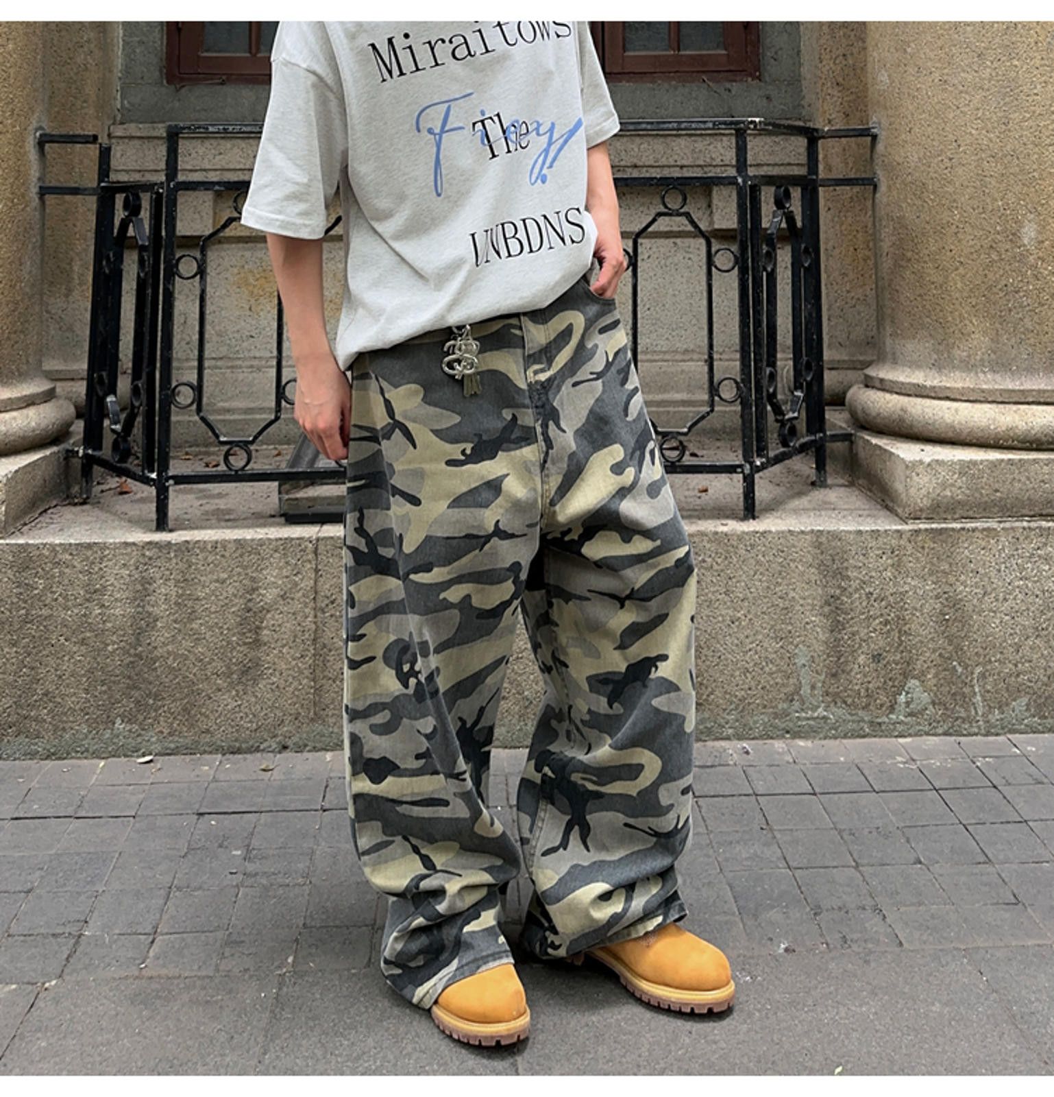 Other Camouflage Camo Wide-Leg Pants Size US 32 / EU 48 - 3 Thumbnail