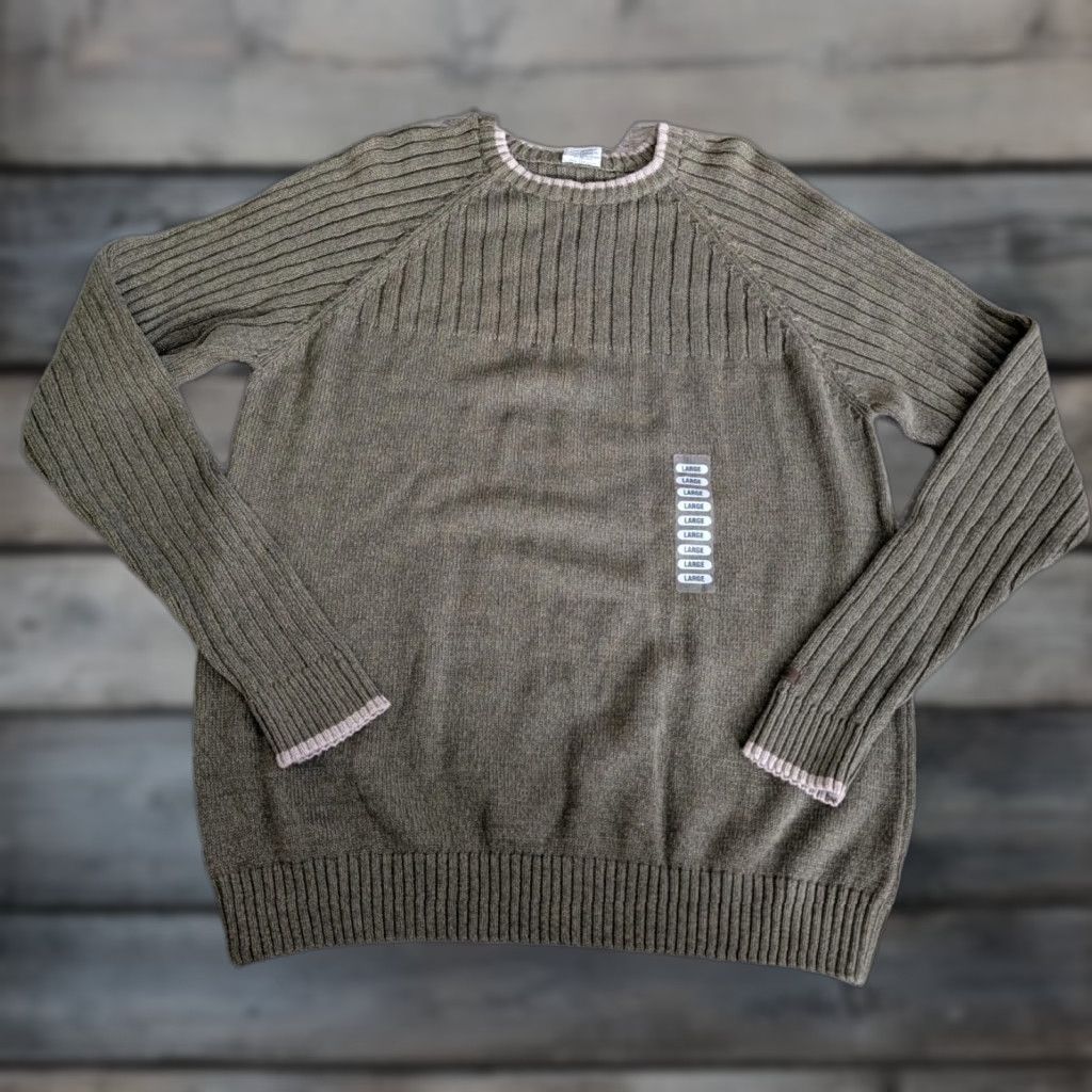 NWT Columbia Sweater Mens Large Mossy Banks Green ROC Crew Pullover AM2443 NEW
