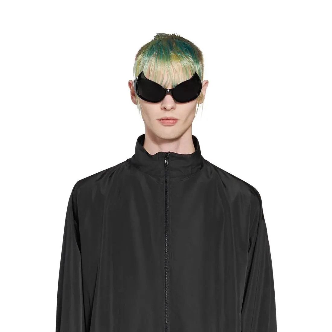 Balenciaga o1w1db10725 Minimal Tracksuit Jacket in Black Size US XL / EU 56 / 4 - 5 Thumbnail