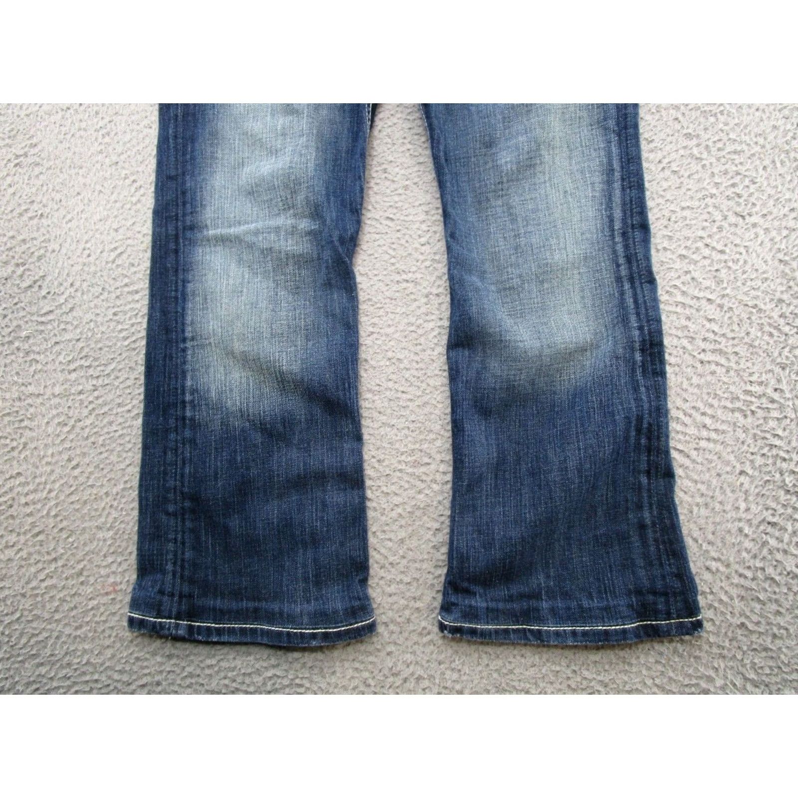 Vintage Buckle BKE Jeans Bootcut 31 Womens Blue Stretch Denim Flap Pocket Y2K Read Tag Size 31x31.5 Size 24" / US 00 / IT 34 - 2 Thumbnail