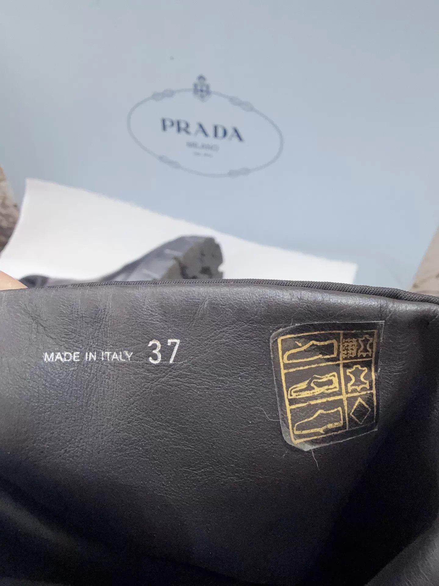 Prada Prada Nylon Tall Boots 37 98 New With Accessories Size US 6.5 / IT 36.5 - 8 Thumbnail