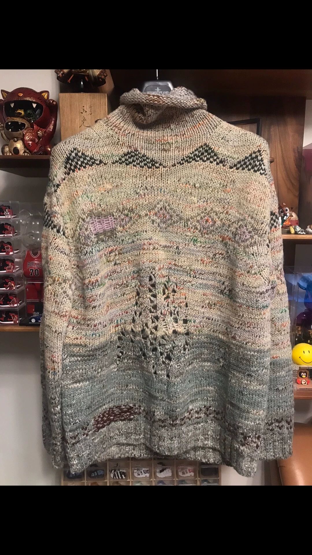 Acne Studios Acne Studios Turtleneck Wool Blend Distressed Knit Sweater L Size US L / EU 52-54 / 3 - 1 Thumbnail