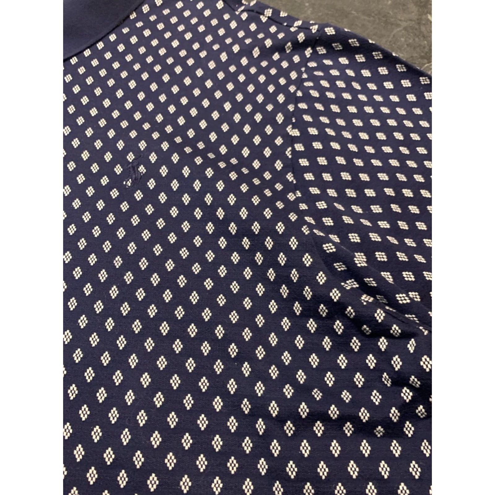 Polo Ralph Lauren VINTAGE Polo Golf Ralph Lauren XL Polo Shirt Blue White Geometric 90s Mens Size US XL / EU 56 / 4 - 4 Thumbnail