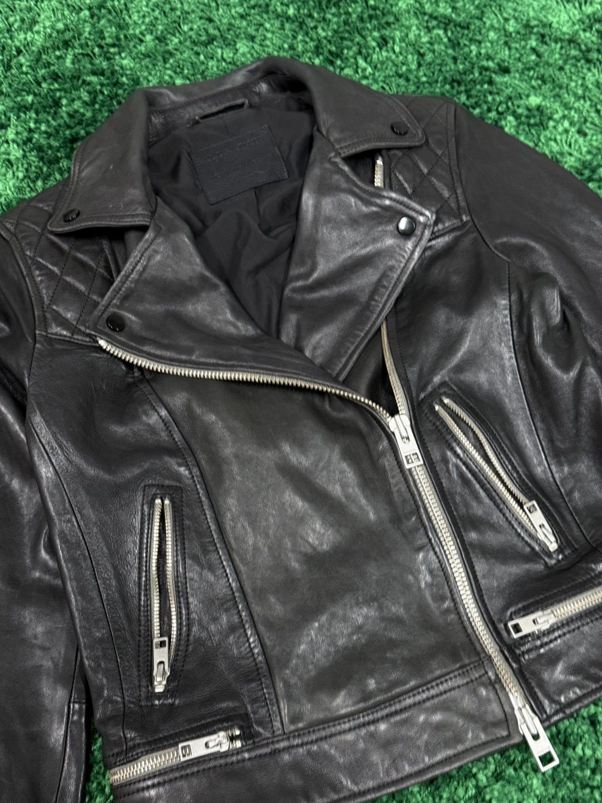 Allsaints Allsaints Conroy Quilted Leather Biker Jacket Size 6 Size M / US 6-8 / IT 42-44 - 3 Thumbnail
