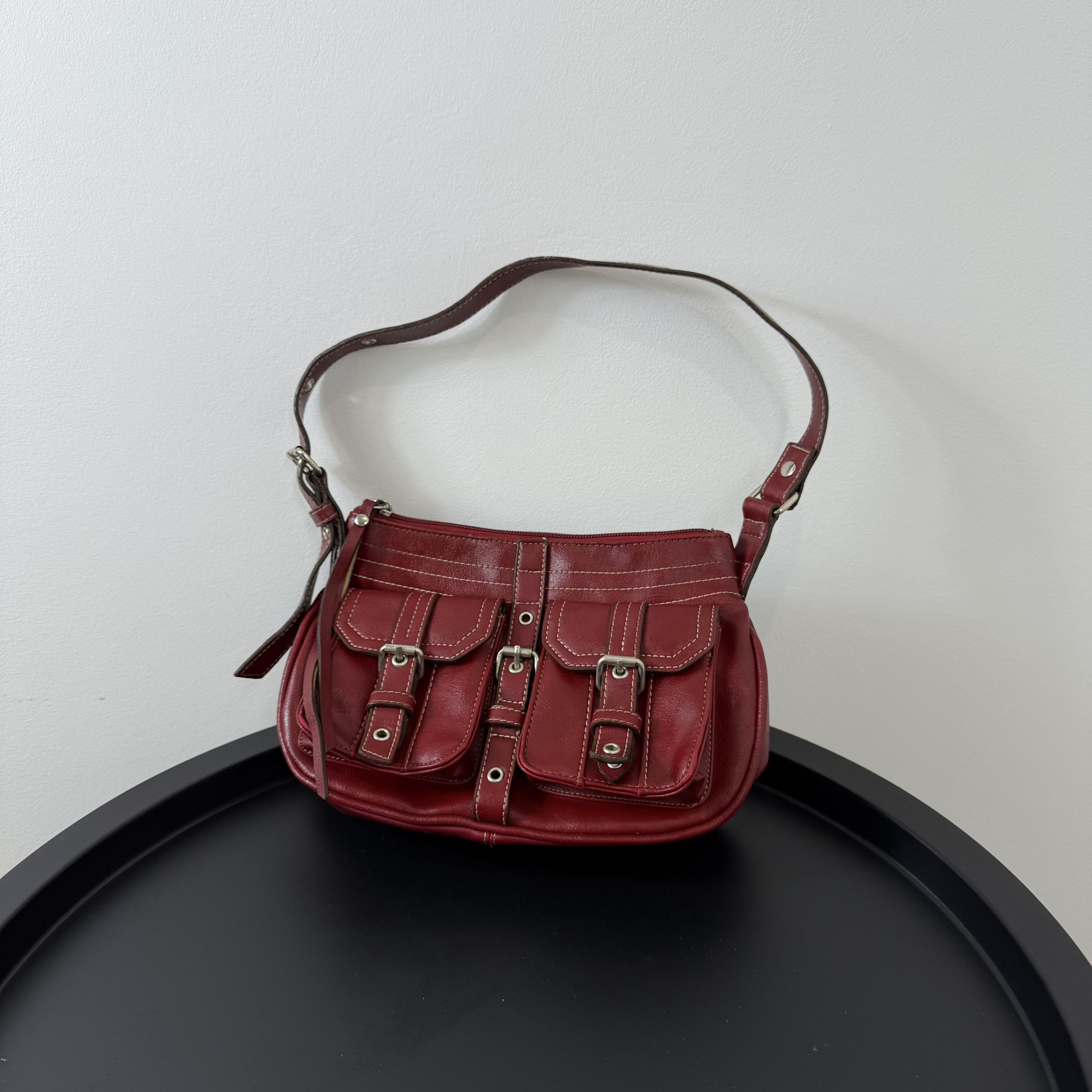 Vintage Vintage PURE Red Women's Shoulder Cargo Bag Size ONE SIZE - 1 Thumbnail