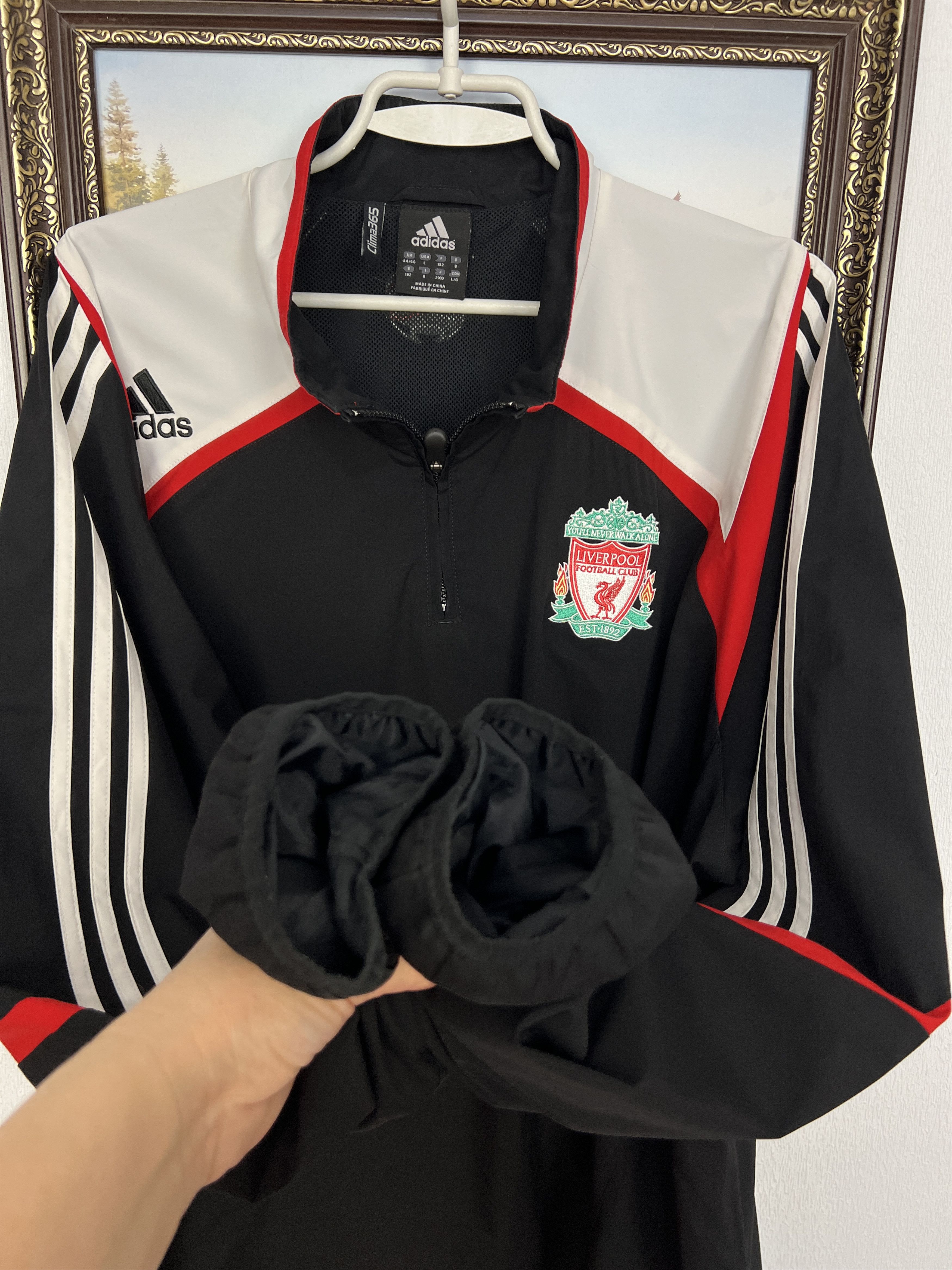 Adidas Vintage Liverpool Football Jacket Track Top Gunners Rare Size US XL / EU 56 / 4 - 6 Thumbnail