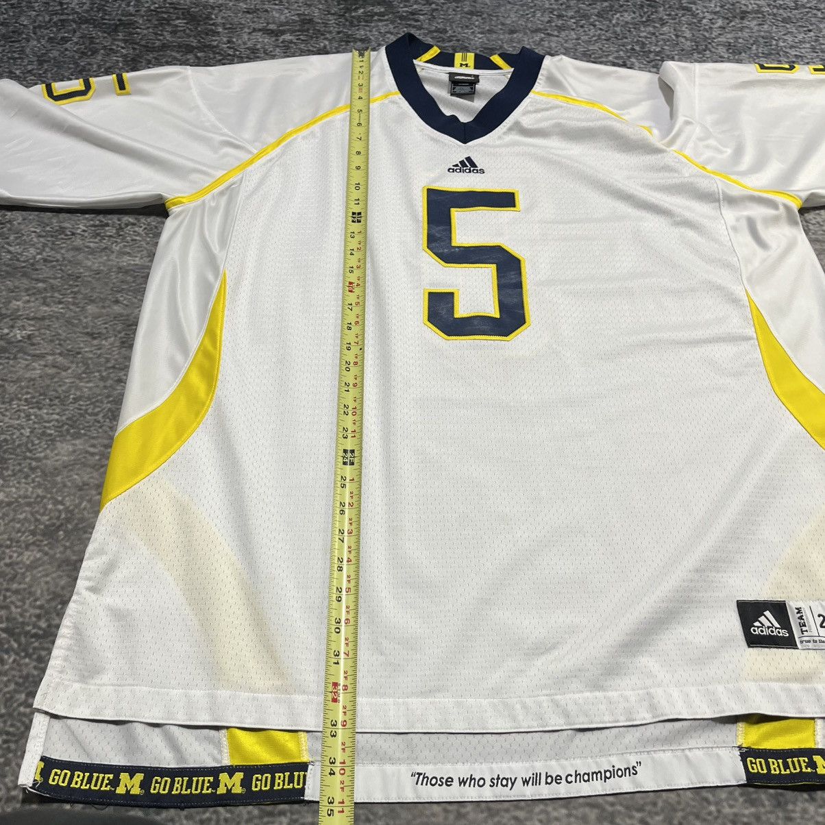 Adidas Vintage Michigan Wolverines #5 Adidas Jersey Large Size US XXL / EU 58 / 5 - 11 Thumbnail