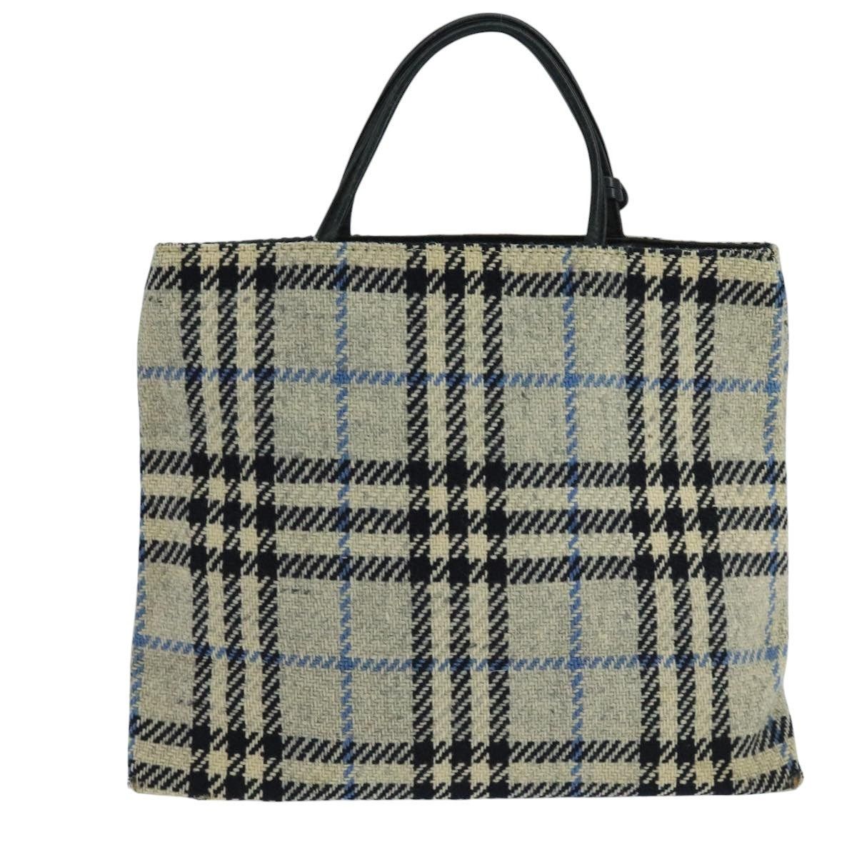 Burberry Burberry Nova Check Hand Bag Wool Gray Size ONE SIZE - 2 Thumbnail