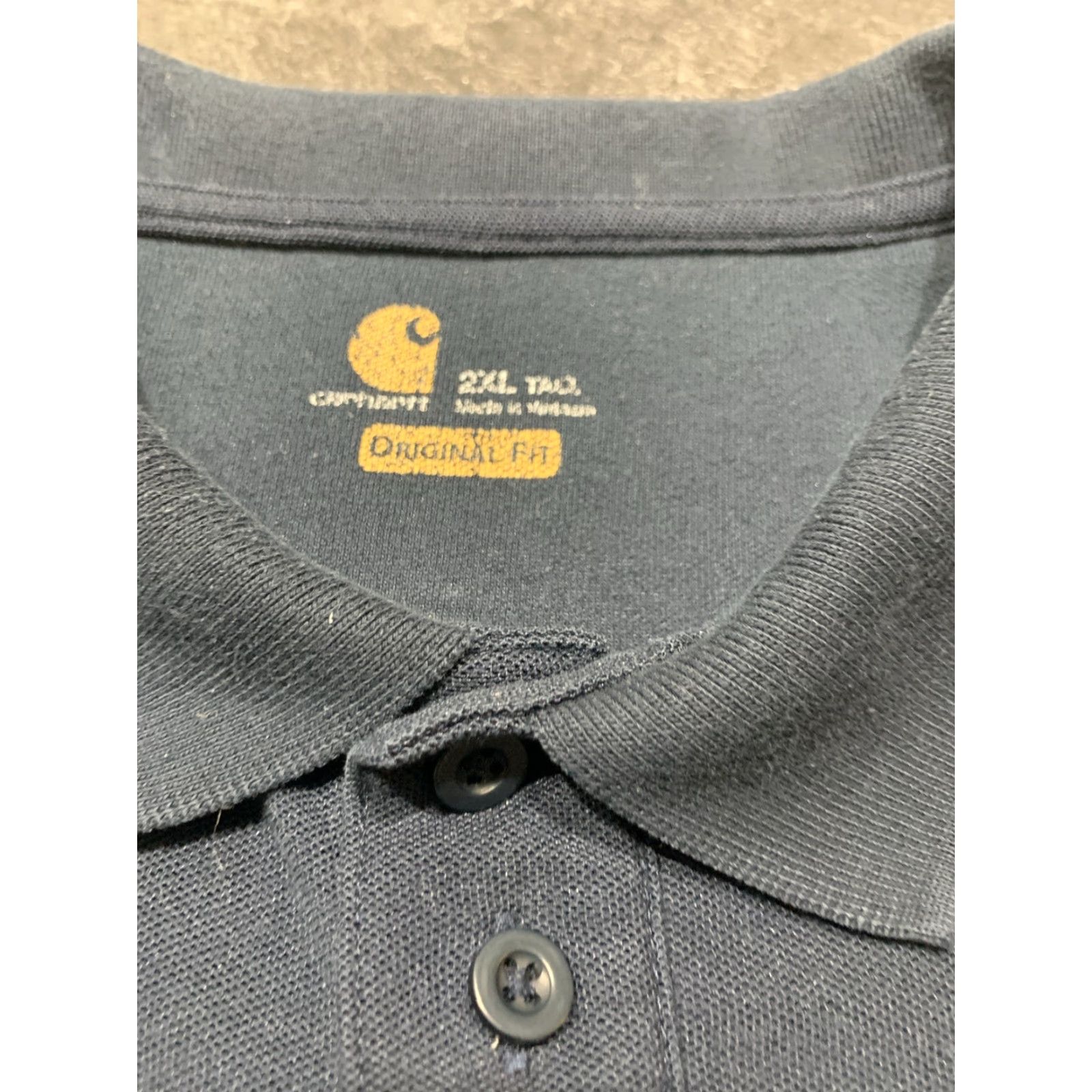 Carhartt Carhartt Polo Shirt Mens 2XL Dark Blue Original Fit Stretch Pocket Short Sleeve Size US XXL / EU 58 / 5 - 5 Thumbnail