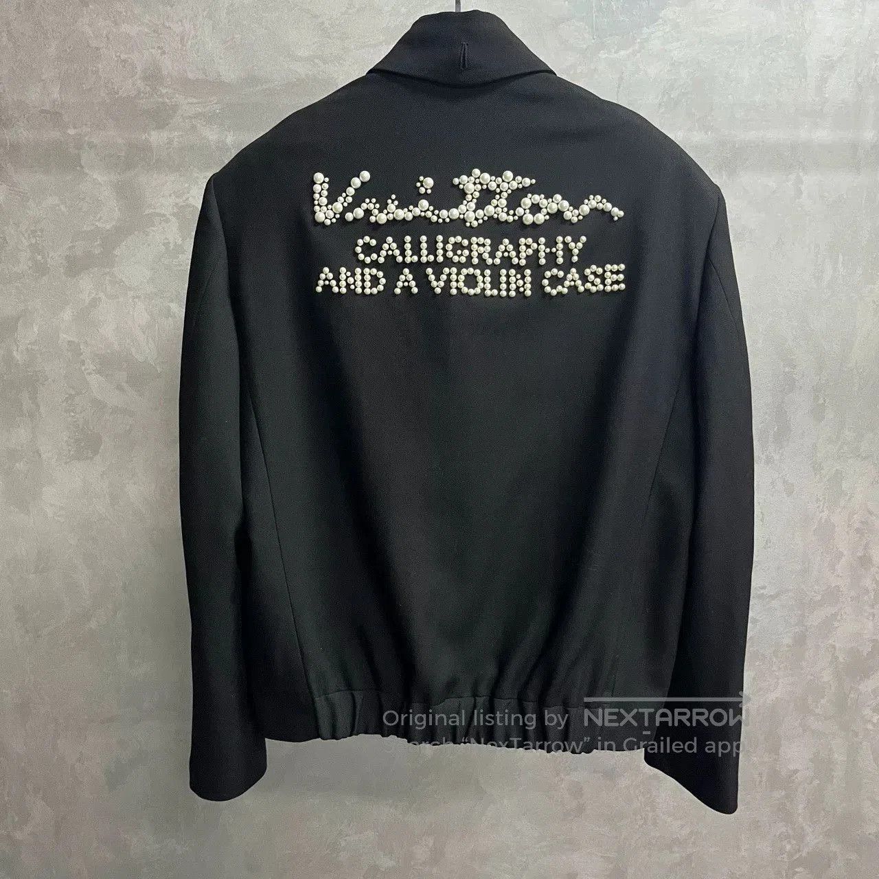 Louis Vuitton Louis Vuitton Wool Logo Beaded Jacket. Size US XL / EU 56 / 4 - 1 Thumbnail