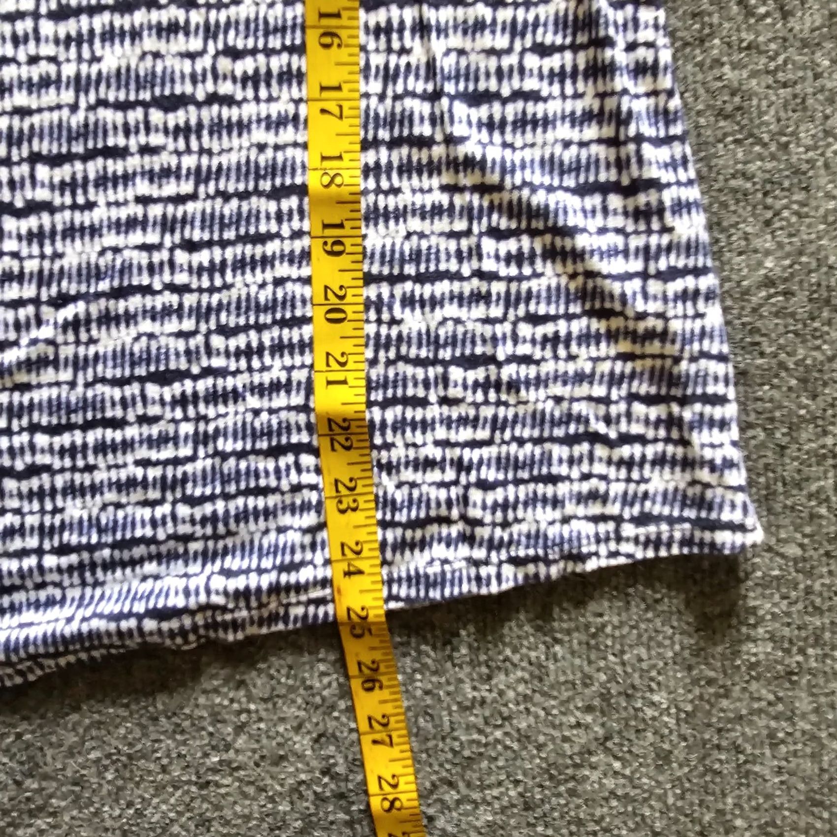J. Jill J. Jill Top Shirt Women Medium Blue Linen Short Sleeve Asymmetrical Casual Career Shirt Size M / US 6-8 / IT 42-44 - 6 Thumbnail