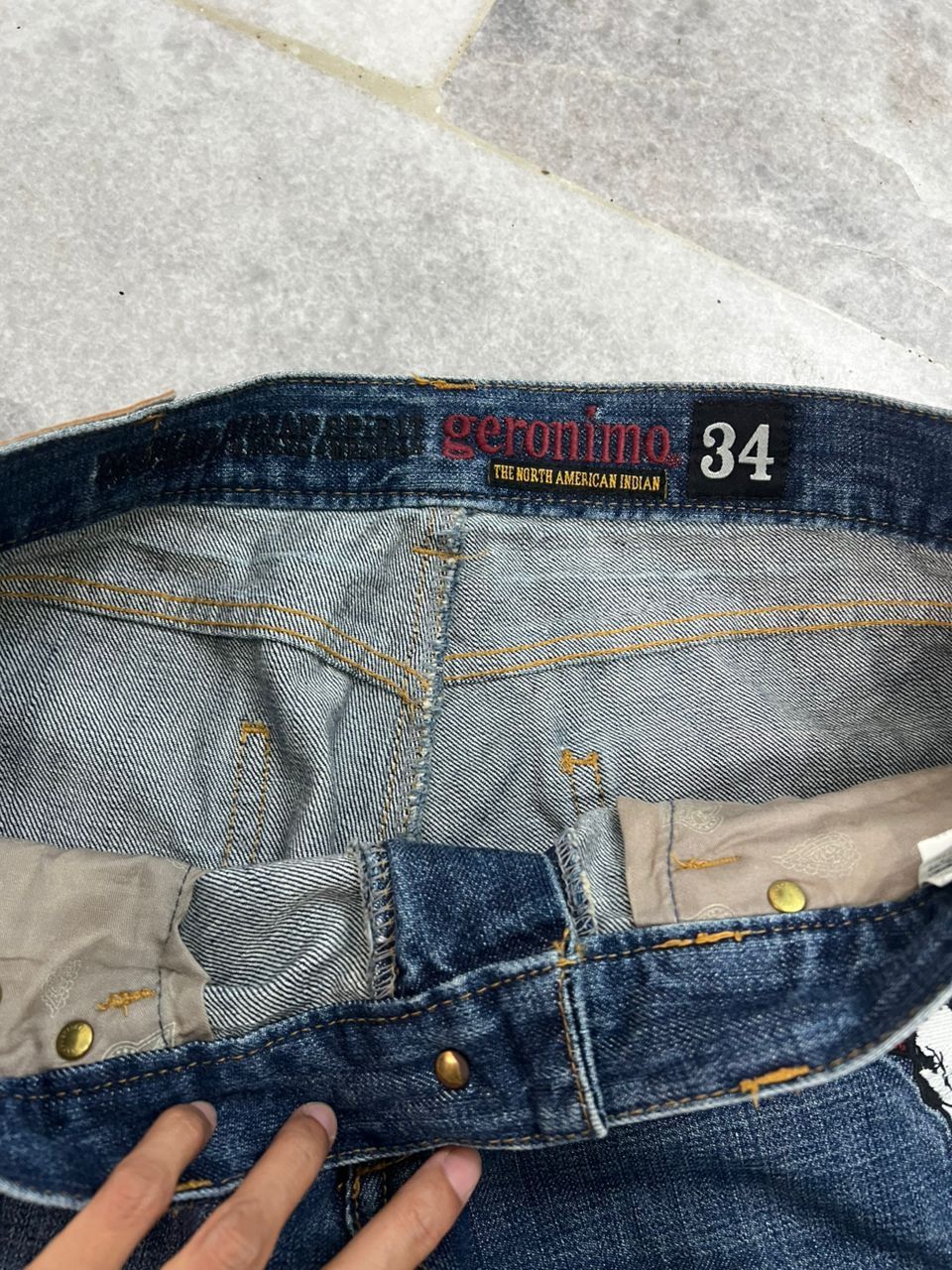 ARIZONA FREEDOM Arizona Freedom Geronimo Denim Jeans Size US 35 - 12 Thumbnail
