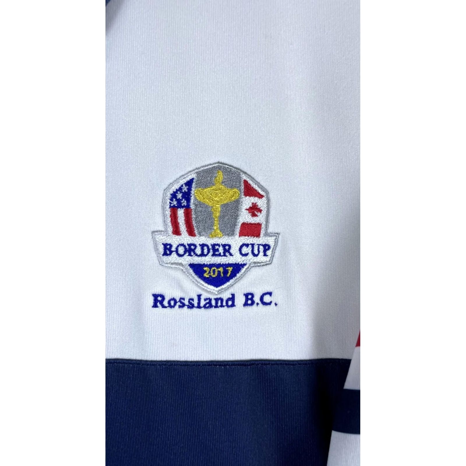 Vintage Walter Hagen Polo Shirt Mens 2XL Blue Stars Stripes 11 Majors Golf Border Cup Polo Shirt Mens 2XL Blue Stars Stripes 11 Majors Golf Border Cup Size US XXL / EU 58 / 5 - 2 Thumbnail
