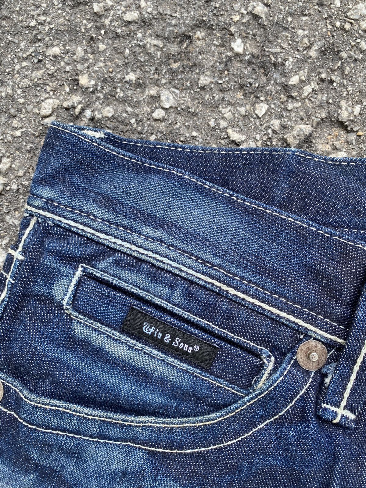 If Six Was Nine × Japanese Brand × Tornado Mart Delay By Ufin & Sons Blue Washed Flare Denim Size US 32 / EU 48 - 15 Thumbnail