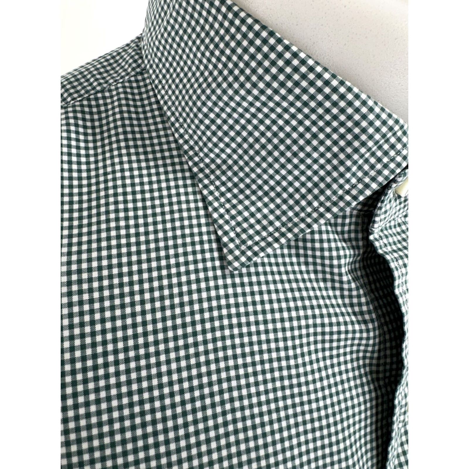 Sid Mashburn Sid Mashburn Plaid L Shirt Mens Long Sleeve Button-Up Green White Check Shirt Size US L / EU 52-54 / 3 - 2 Thumbnail