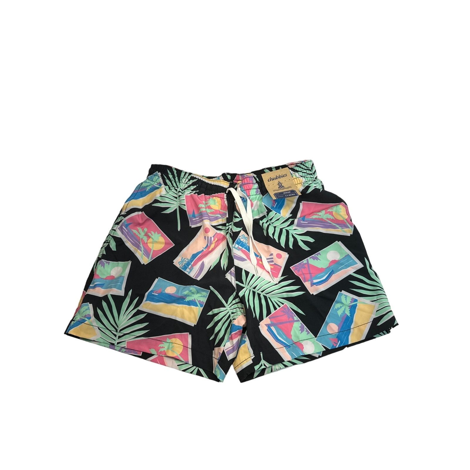 Chubbies Chubbies NWT Black 5.5” Classic Swim Trunk men sz M Size US 32 / EU 48 - 1 Thumbnail