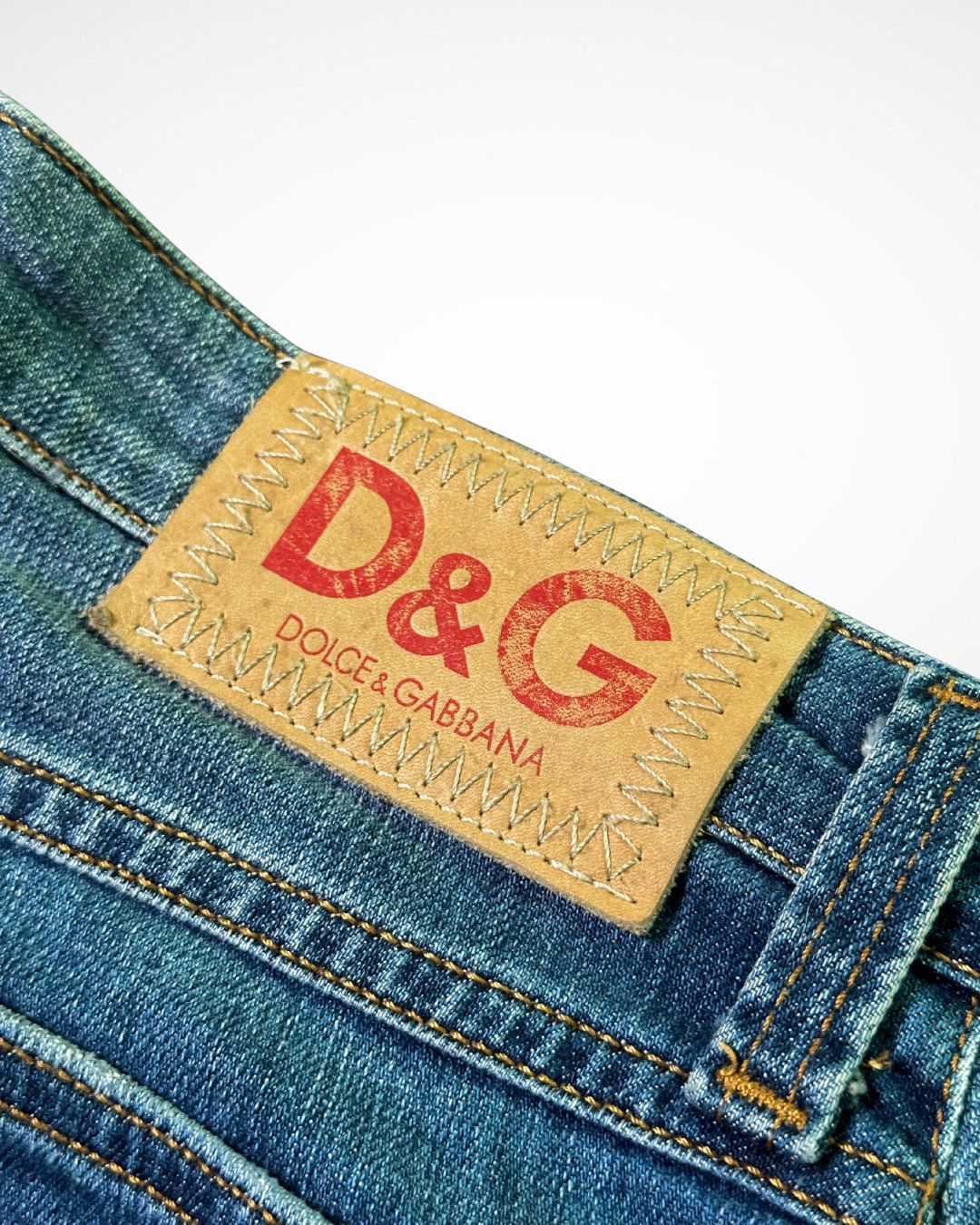 Dolce & Gabbana 90s Stash Pocket Denim Capri Pants Size 28" / US 6 / IT 42 - 7 Thumbnail