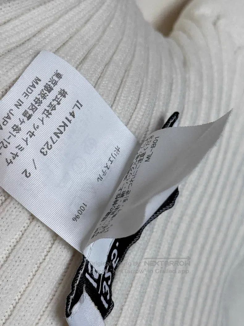 Issey Miyake Issey Miyake Off-White Knit Long Sleeve Top Size M / US 6-8 / IT 42-44 - 4 Thumbnail